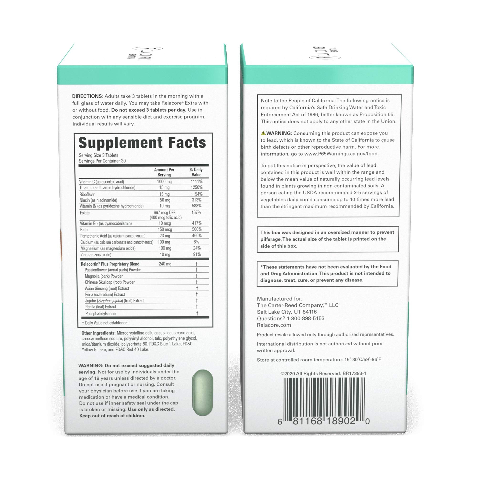 Relacore Extra Maximum Strength Stress-Mitigating Compound - Stress Relief Supplements RelacoreBuy Supplements Australia