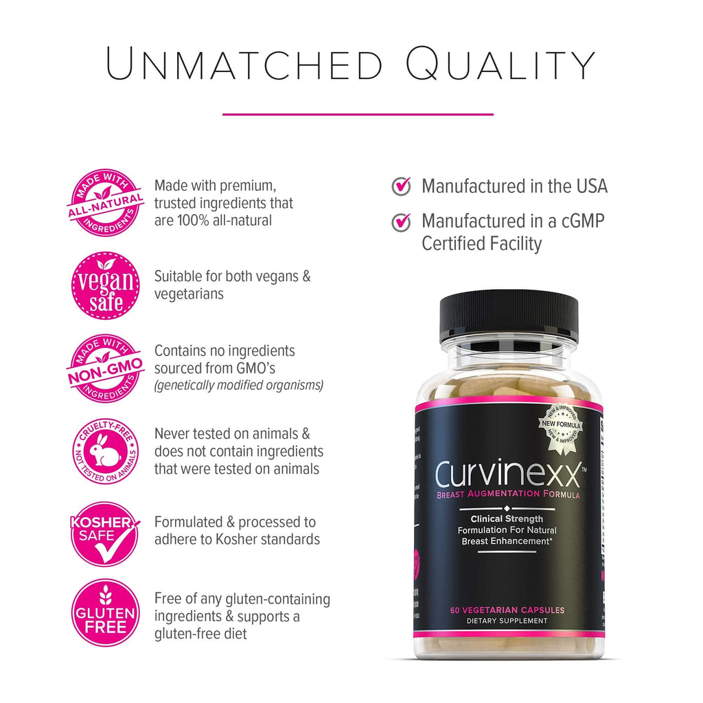 CURVINEXX (3 Bottles) - Natural Breast Toning and Firming Supplement. Lift, Firm and Enhance your Bust Naturally... Curvinexx buy supplements Au