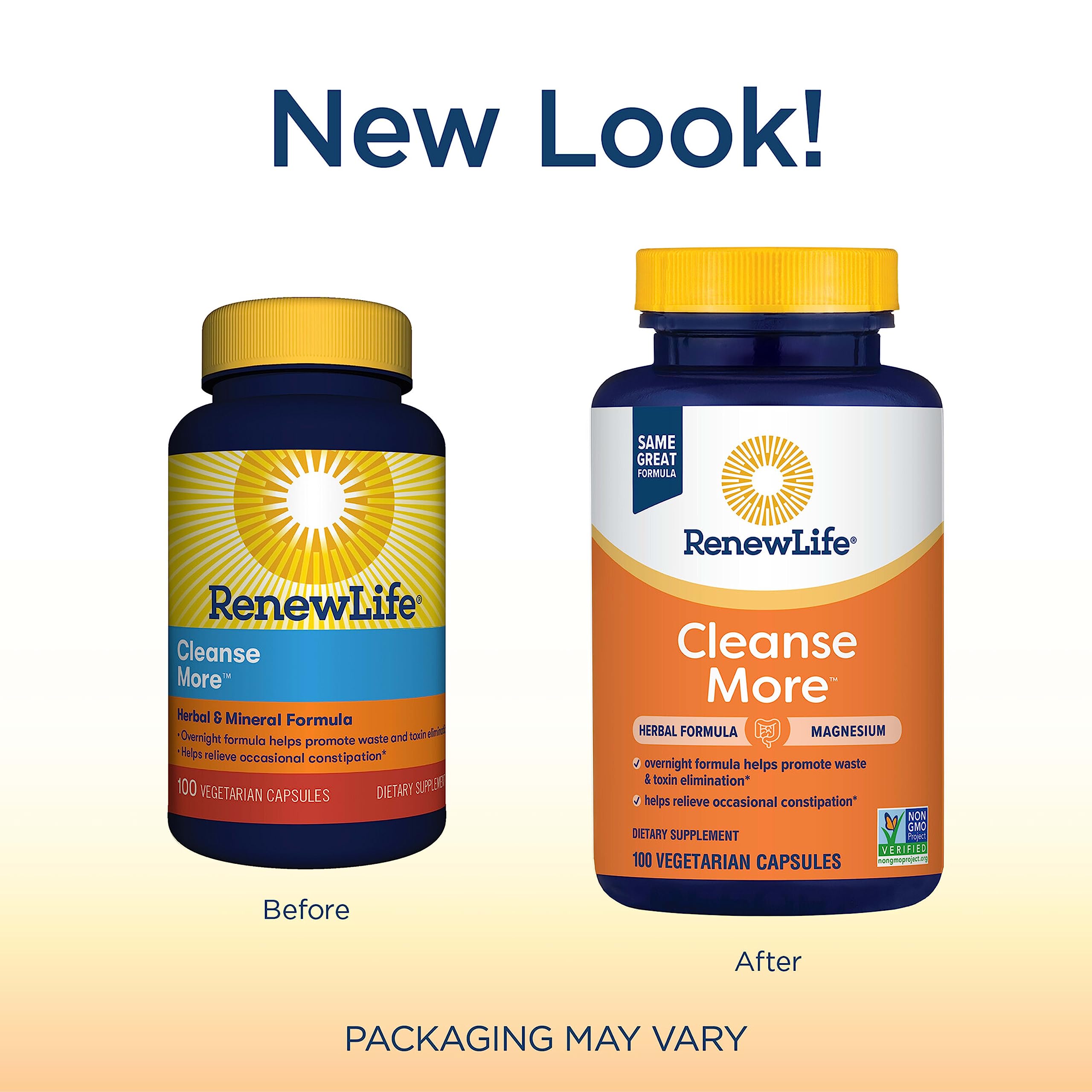 Renew Life Detox Cleanse More, Reduces Bloating and Restores Regularity, Overnight Constipation Relief Renew LifeBuy Supplements Australia