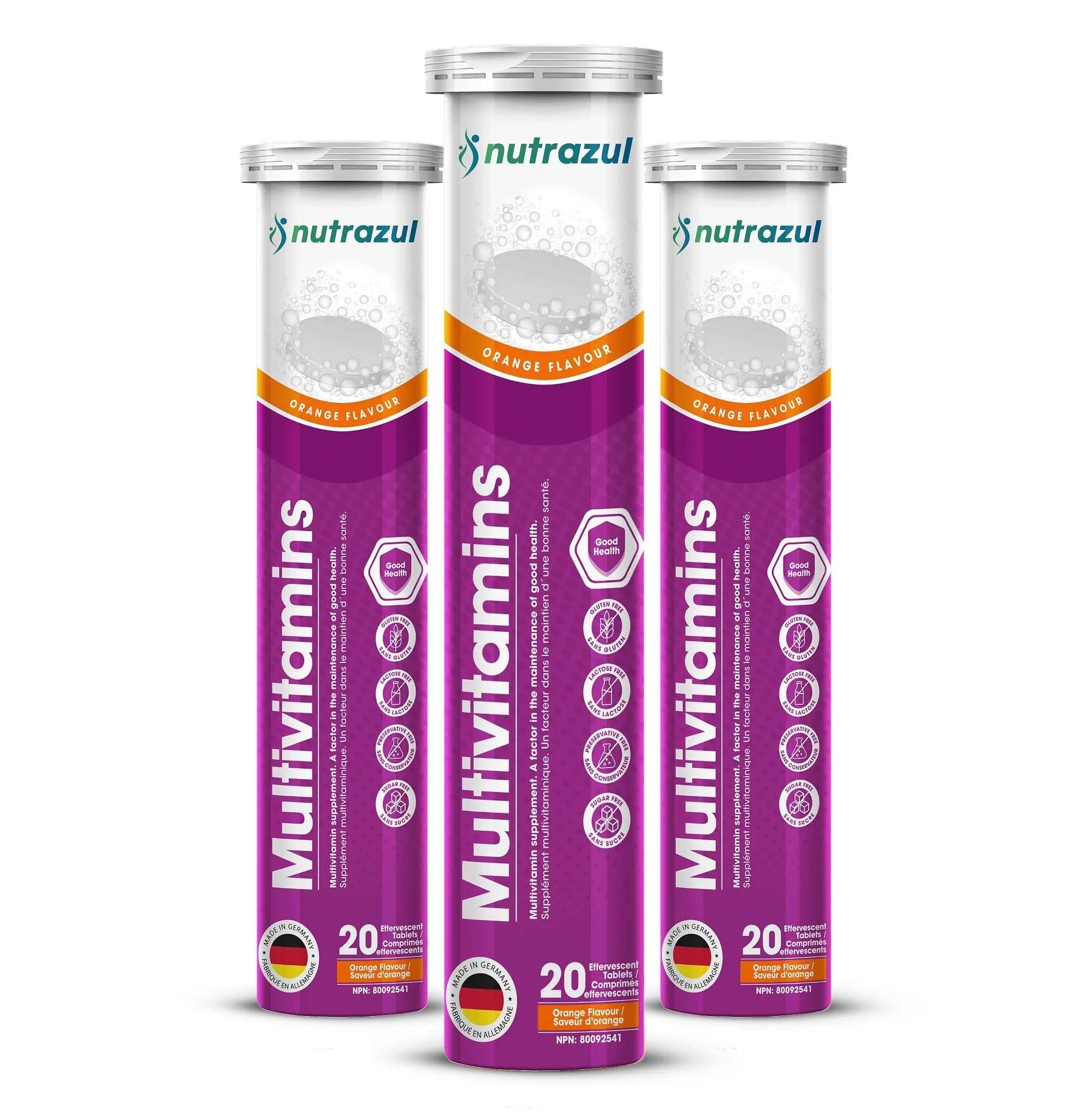 nutrazul Multivitamin Effervescent Tablets, Supplement for Daily Wellness & 9 Essential Vitamins, Contains Vitamin with Vitamin C & B Complex nutrazulBuy Supplements Australia
