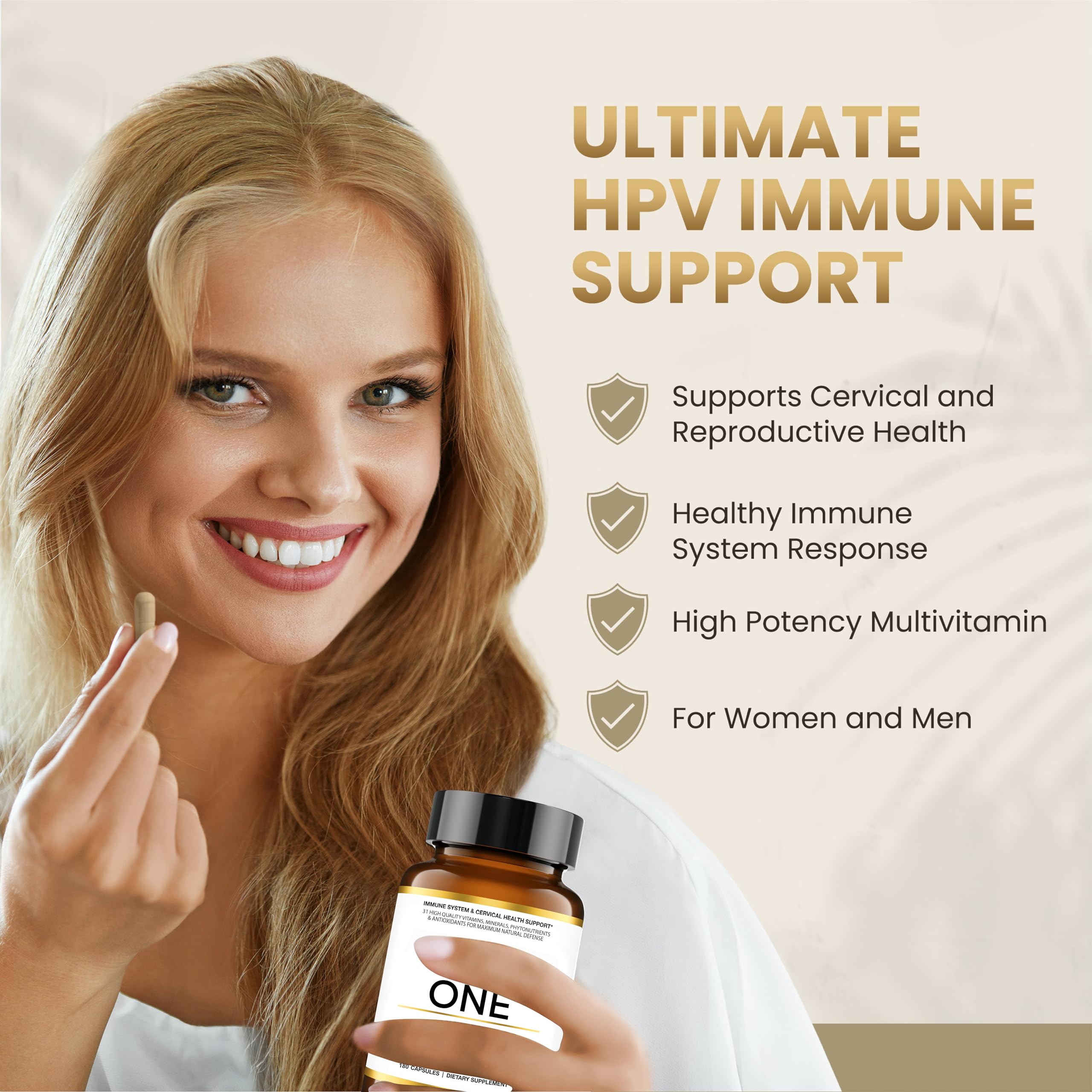 HPD Rx ONE Immunity Boost Multivitamin | HPV Supplements for Women and Men, 2 Pack HPD RxBuy Supplements Australia