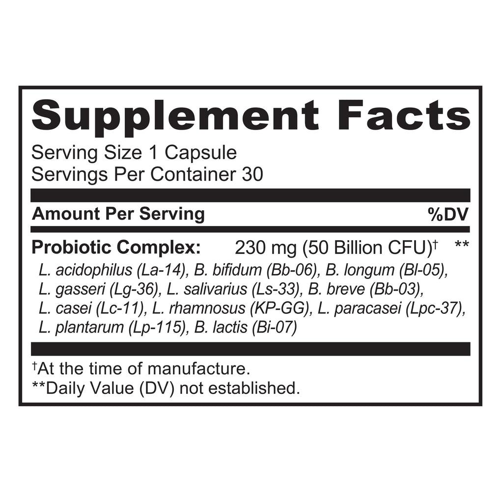 NATURELO Probiotic Supplement - 50 Billion CFU - 11 Strains - One Daily - Helps Support NATURELOBuy Supplements Australia