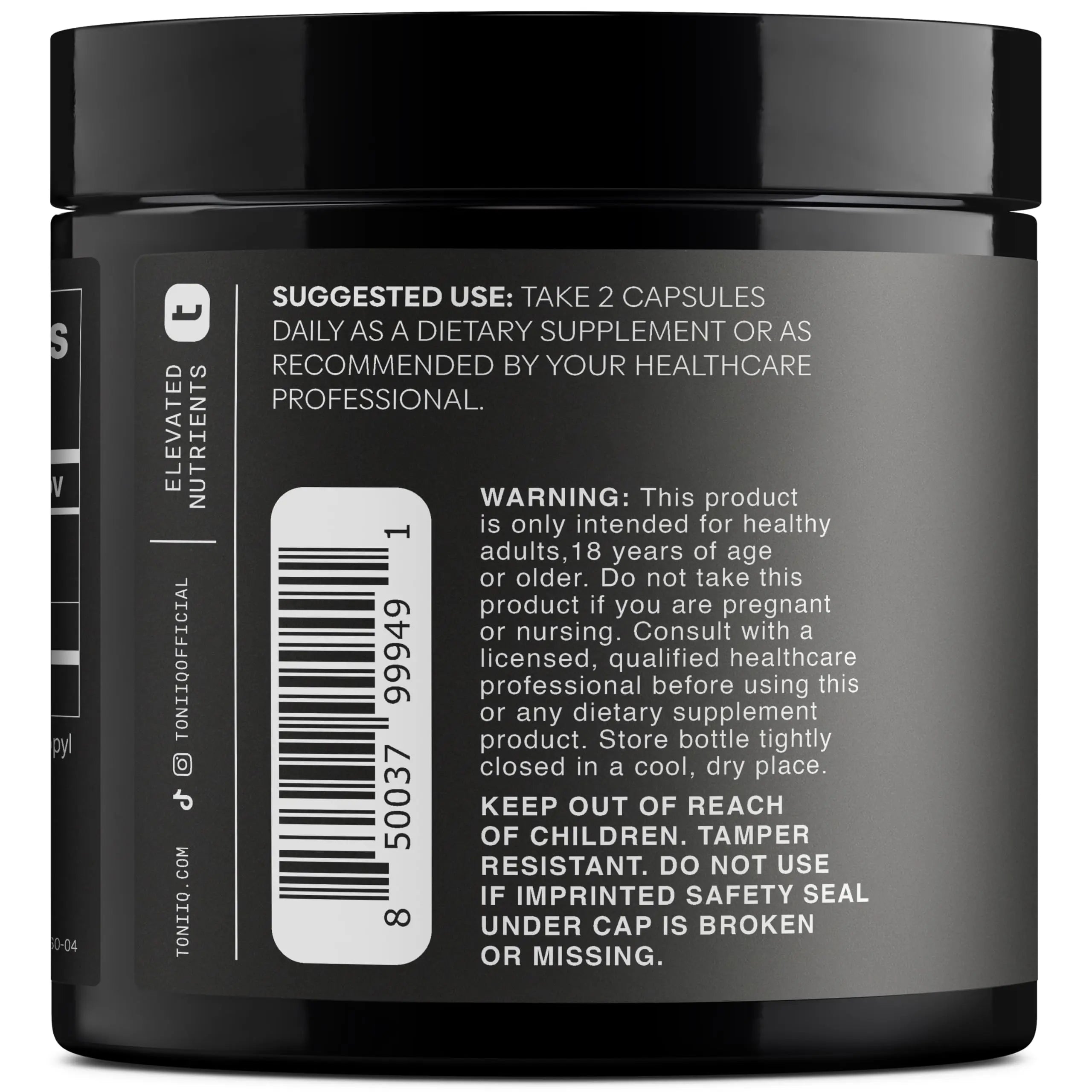 Toniiq Ultra High Purity Fisetin 500mg - 98%+ Higly Purified & Bioavailable Fisetin Supplement with MCT Oil for Absorption - Third-Party Tested Senolytic Supplements for Aging Support - 60 Capsules Toniiq buy supplements Au