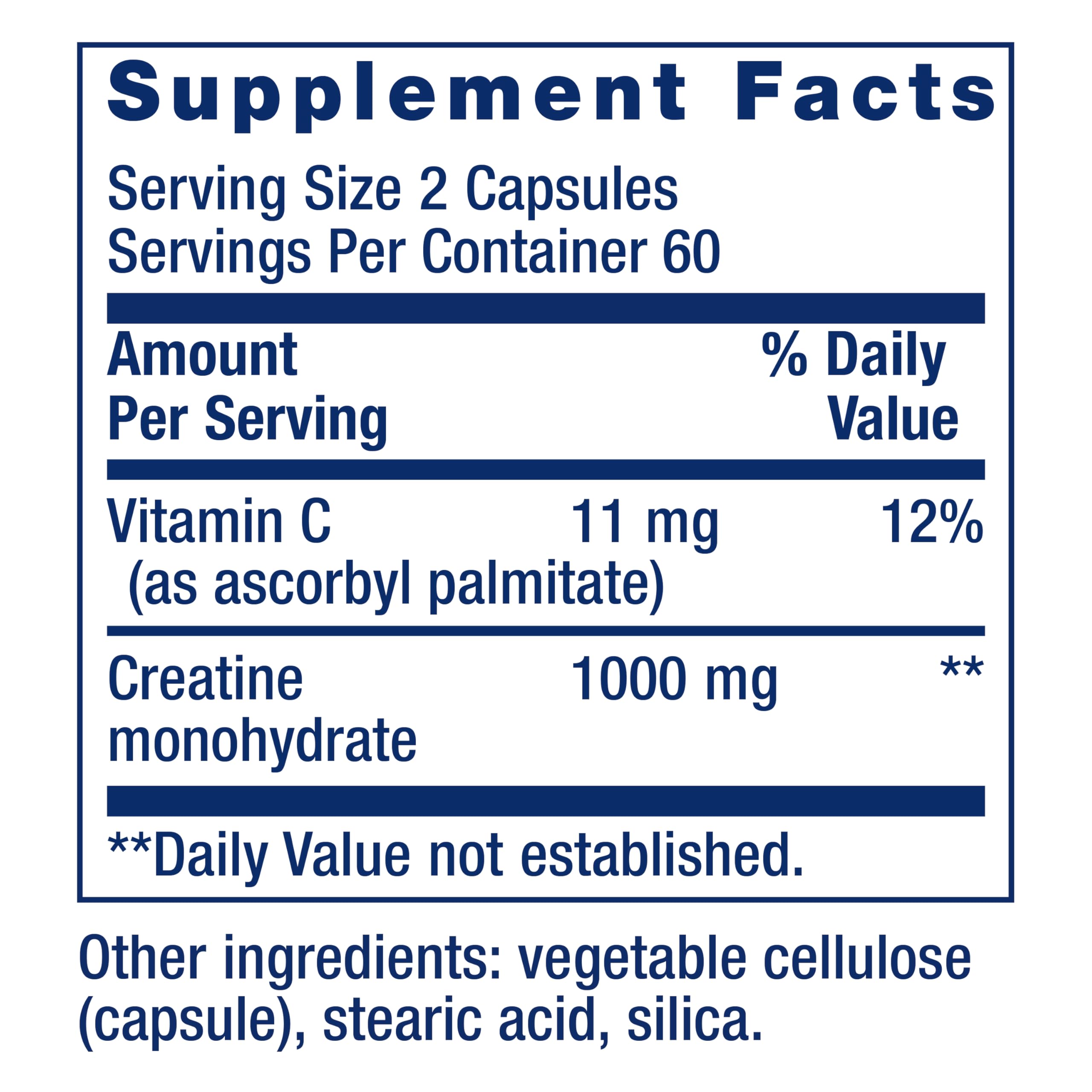 Life Extension Creatine Capsules – Creatine Monohydrate – Promotes Strength, Lean Muscle, Healthy Endurance – Non-GMO, Gluten-Free – 120 Capsules Life ExtensionBuy Supplements Australia