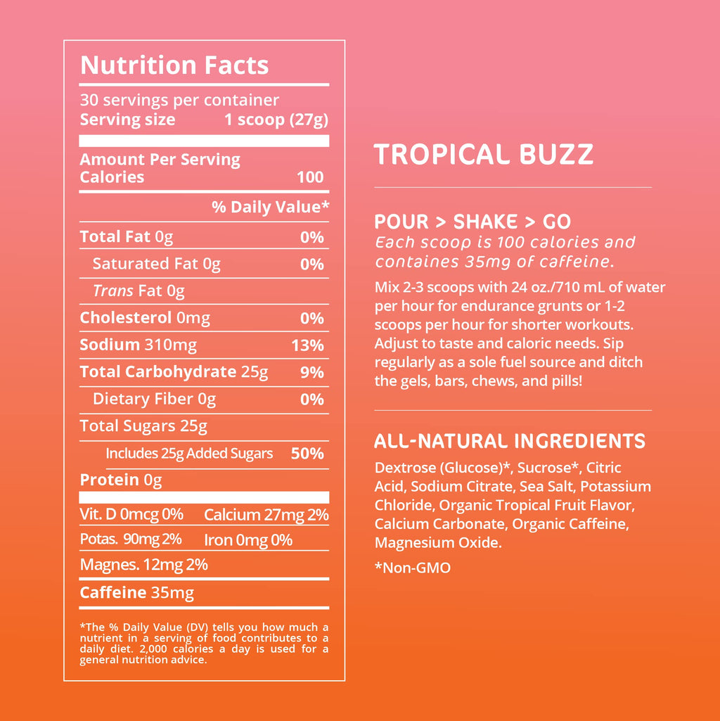 Tailwind Nutrition Endurance Fuel, Caffeine Drink Mix with Electrolytes