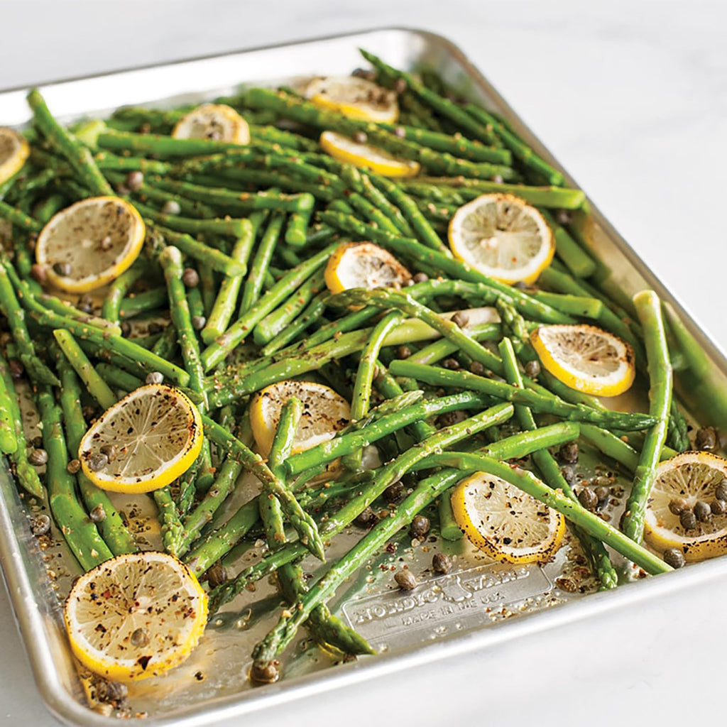 Nordic Ware Naturals 3 Piece Set - USA Made Aluminum Commercial Quality Sheet Pan for Baking or Roasting, Encapsulated Galvanized Steel Rim Prevents Warping; Half Sheet, Jelly Roll and Quarter Sheet Nordic WareBuy Supplements Australia