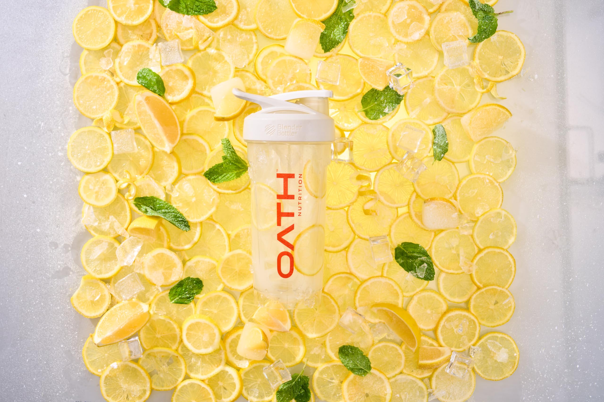 Oath Nutrition Clear Whey Isolate Protein Powder, Frosty Lemonade, 20g Complete Protein per Serving, No Added Sugar, Grass-Fed, 21 Servings