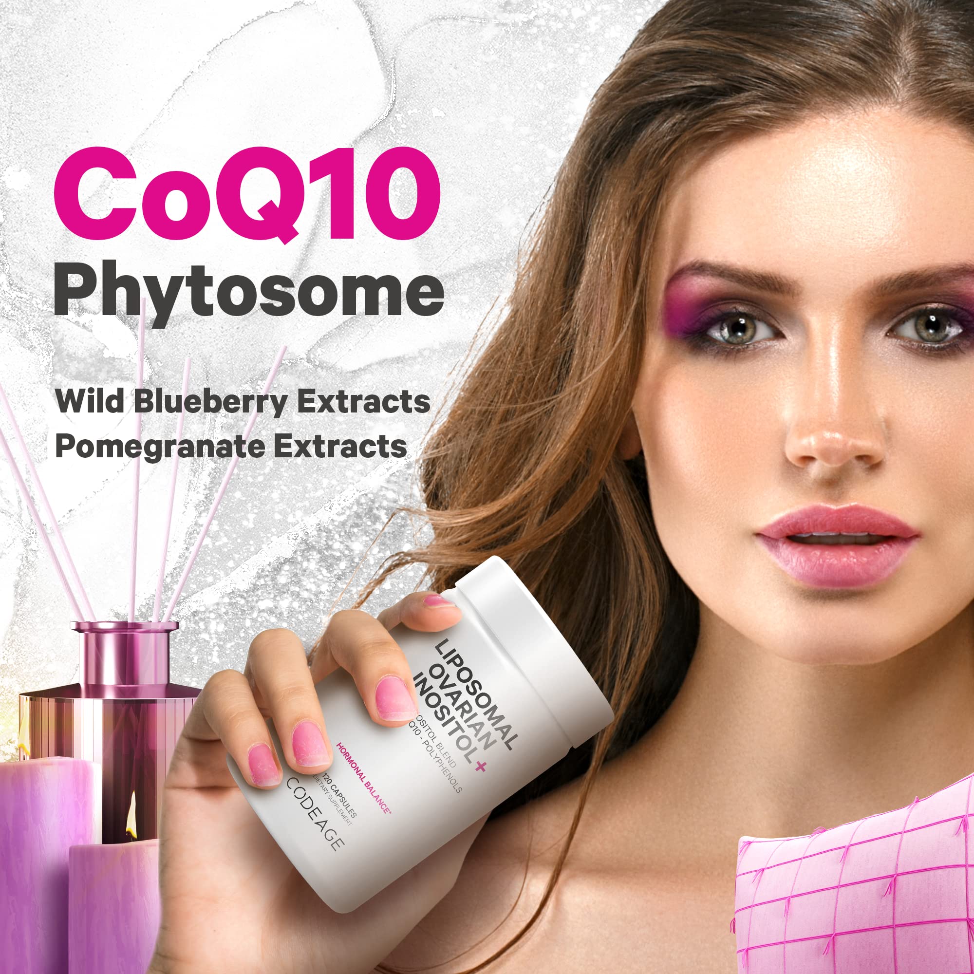 Codeage Liposomal Ovarian Inositol + Supplement - Myo-Inositol, D-Chiro-Inositol CodeageBuy Supplements Australia