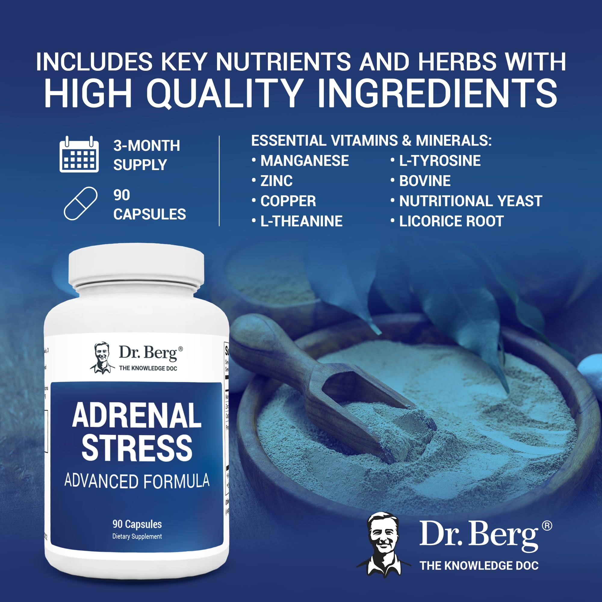 Dr. Berg’s Adrenal Stress Advanced Formula - Adrenal Support Supplements for Stress Dr. Berg NutritionalsBuy Supplements Australia