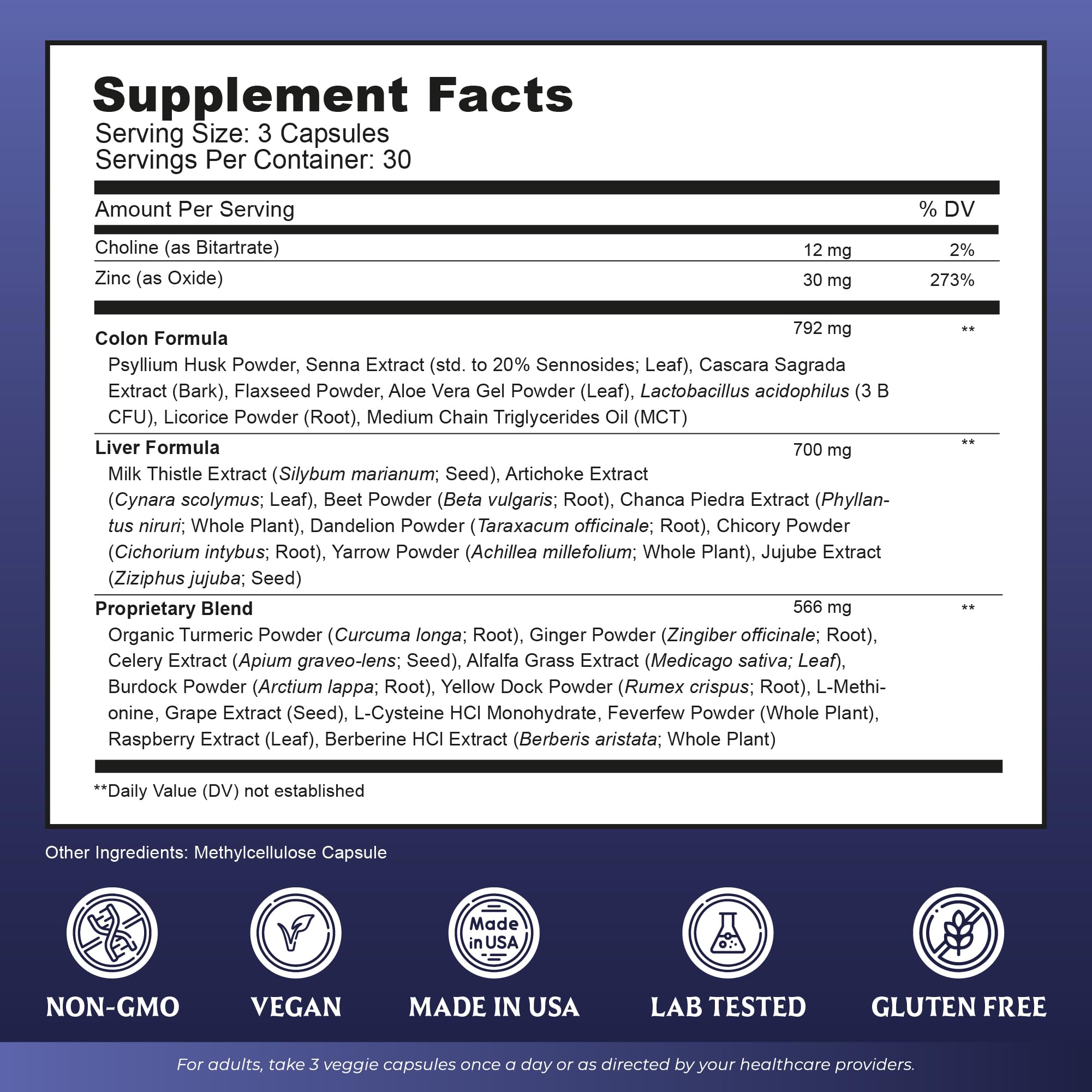 Liver Cleanse Detox & Repair with Colon Cleanse - Milk Thistle, Dandelion Root, Psyllium Husk Fiber NutrebBuy Supplements Australia