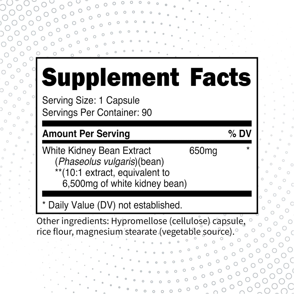 Type Zero Clean White Kidney Bean Capsules (6,500 MG Equivalent Per Serving, 90 Count) - Non-GMO, Gluten Free Type ZeroBuy Supplements Australia