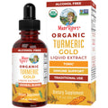 MaryRuth Organics USDA Turmeric Gold Liquid Drops | Herbal Blend | Turmeric Curcumin | Black Pepper | Cassia Cinnamon Bark | Ginger Root | Immune Support | Non-GMO Project Verified | Vegan | 1oz MARYRUTH'SBuy Supplements Australia