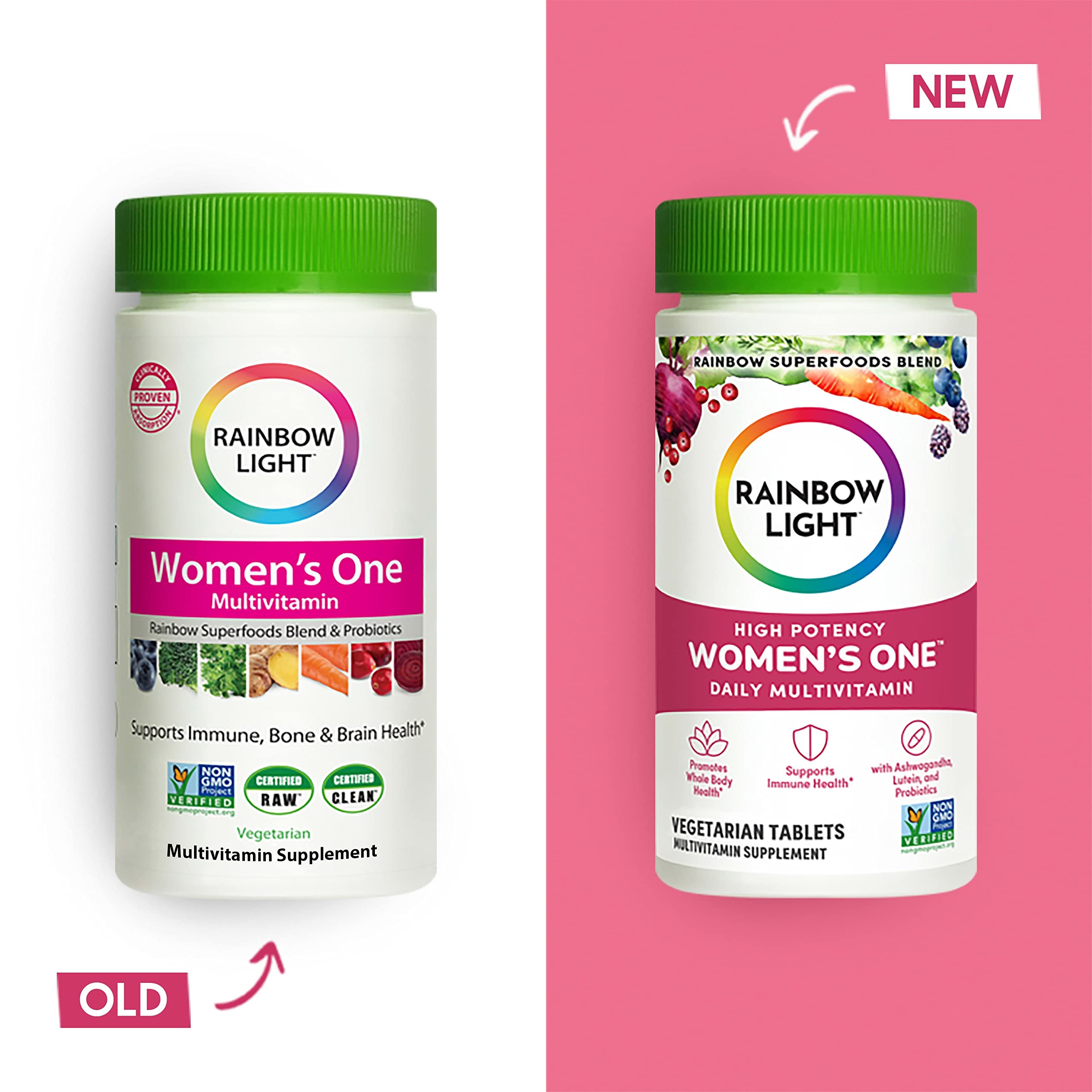 Rainbow Light Womens One High-Potency Daily Multivitamin, Womens Multivitamin Rainbow LightBuy Supplements Australia