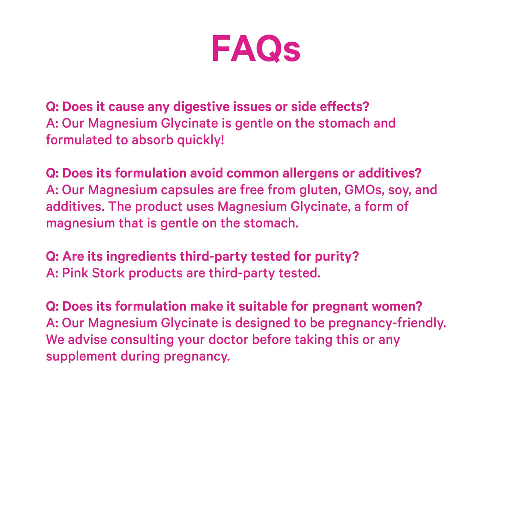 Pink Stork Magnesium Glycinate with Vitamin D - Magnesium Supplement for Women to Support Natural Calm, Mood, and Sleep - Hormone Balance for Women - 60 Capsules, Berry Essence, 1 Month Supply Pink StorkBuy Supplements Australia