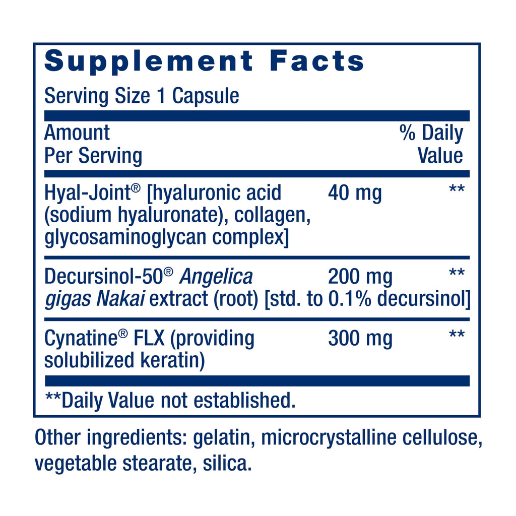 Life Extension Fast-Acting Joint Formula, Keratin, Korean Angelica, hyaluronic Acid, Joint discomfort Relief, Non-GMO, Gluten-Free, 30 Capsules Life ExtensionBuy Supplements Australia