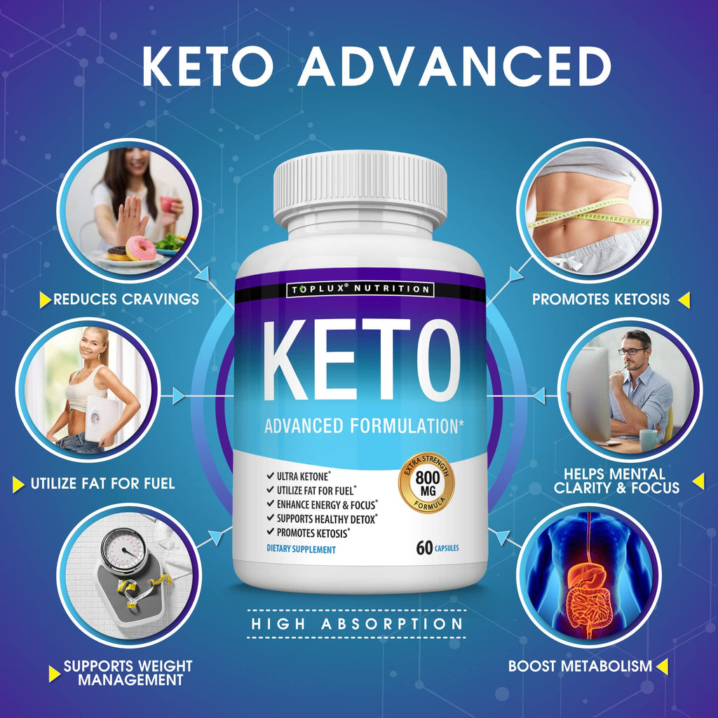 Toplux Keto Pills Ketosis Diet - Natural Ketosis Using Ketone & Ketogenic Diet, Support TopluxBuy Supplements Australia