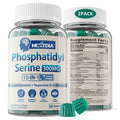 Phosphatidylserine - Nootropic Brian Supplement, Focus & Energy Gummies+ Bacopa Monnieri, Omega 3, Huperzine A, Methyl B12 & B6 for Seniors, Gamers, Workers, Non-GMO, Caffeine-Free, Sugar Free, 2 Pack NextdiaBuy Supplements Australia