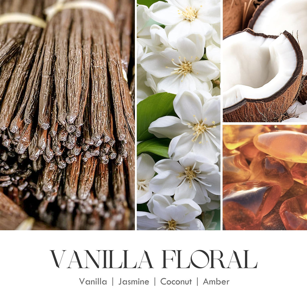 Vanilla Soy Candles Gift for Women - Aromatherapy Candle with Crystals Inside, 10oz Natural Soy Wax Candles AOOVOOBuy Supplements Australia