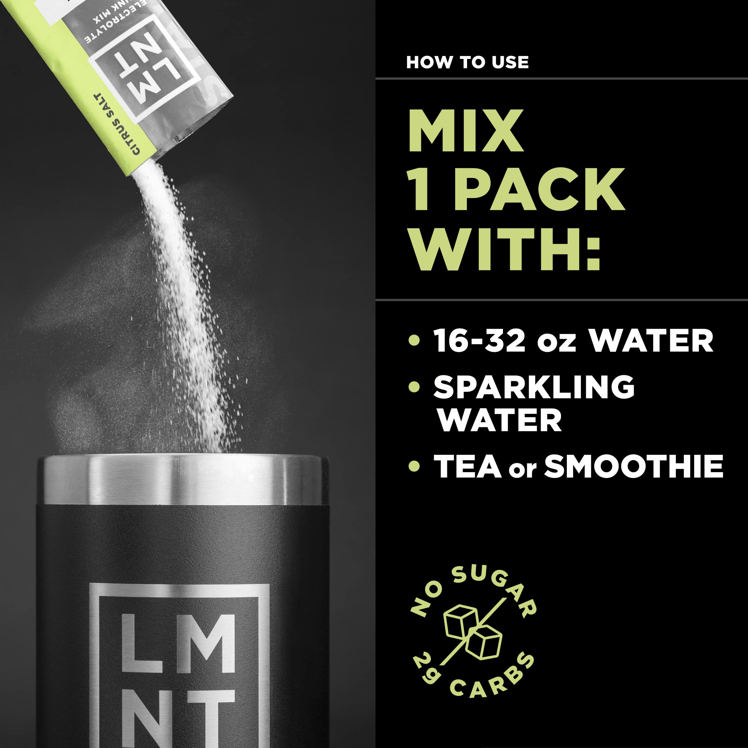 LMNT Zero-Sugar Electrolytes - Citrus Salt - Hydration Powder Packets | No Dodgy Ingredie Drink LMNTBuy Supplements Australia