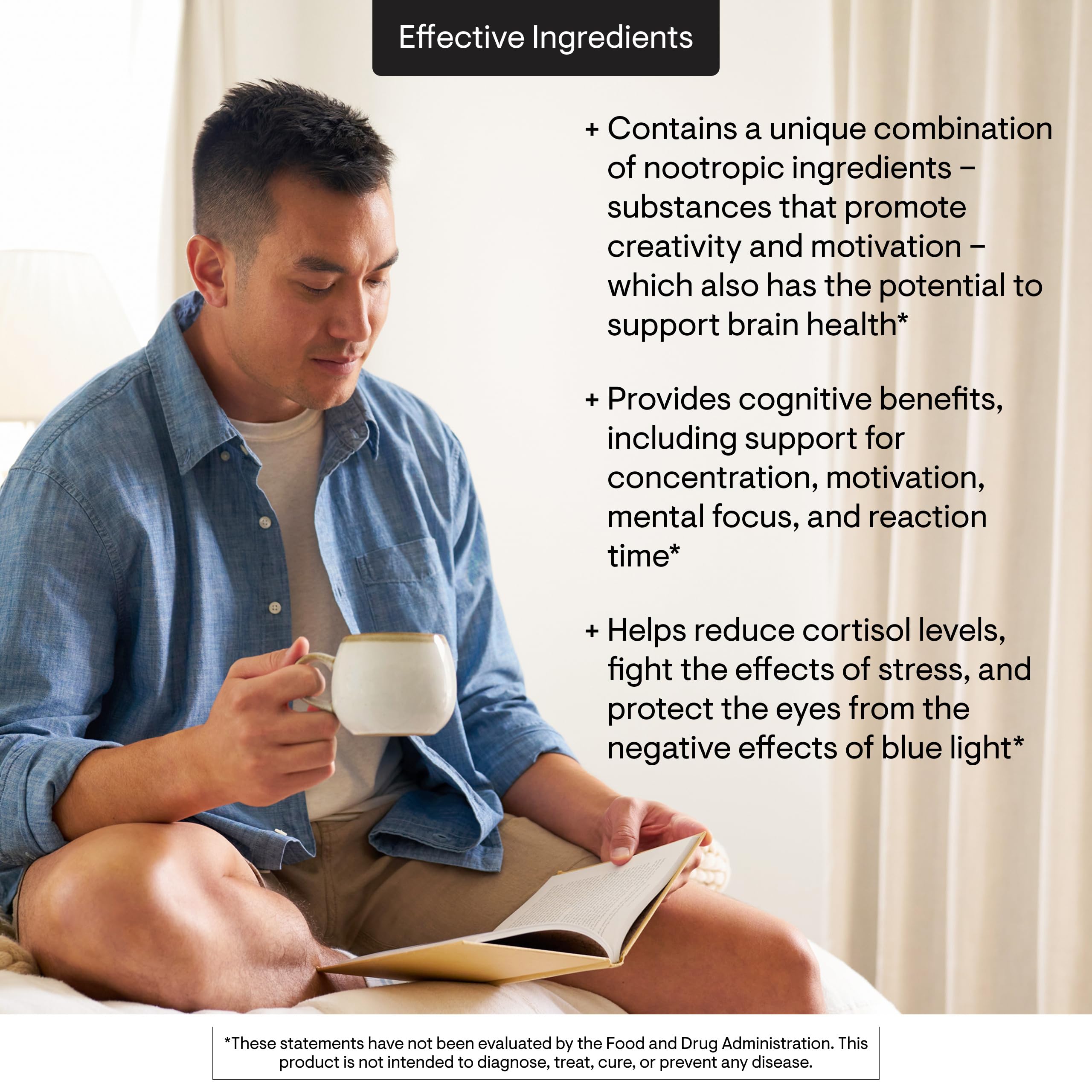 THORNE - Memoractiv - Nootropic Brain Supplement for Focus, Creativity, and Concentration - Ashwagandha, Ginkgo, Lutemax, Bacopa, Pterostilbene - Gluten-Free, Dairy-Free* - 60 Capsules - 30 Servings THORNEBuy Supplements Australia