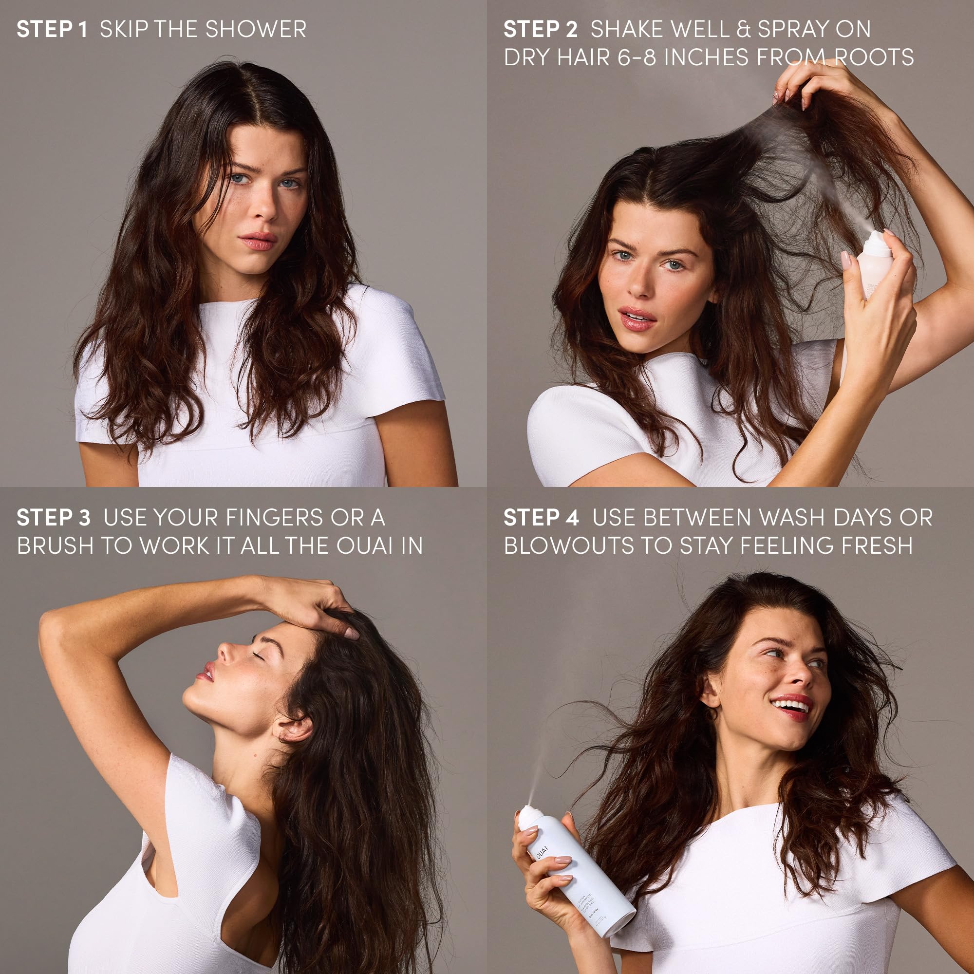 OUAI Super Dry Shampoo - Volumizing Dry Shampoo - Absorbs Oil, Dirt & Sweat - Blends Seamlessly into Hair with Zero Residue & Enriched with a Long-Lasting Scent - Cape Town (4.5 oz) OUAIBuy Supplements Australia
