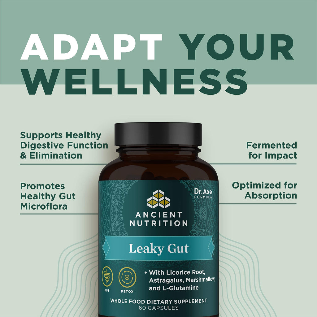 Ancient Nutrition Gut Health Supplement Leaky Gut Capsules, 60ctFormulated with Licorice