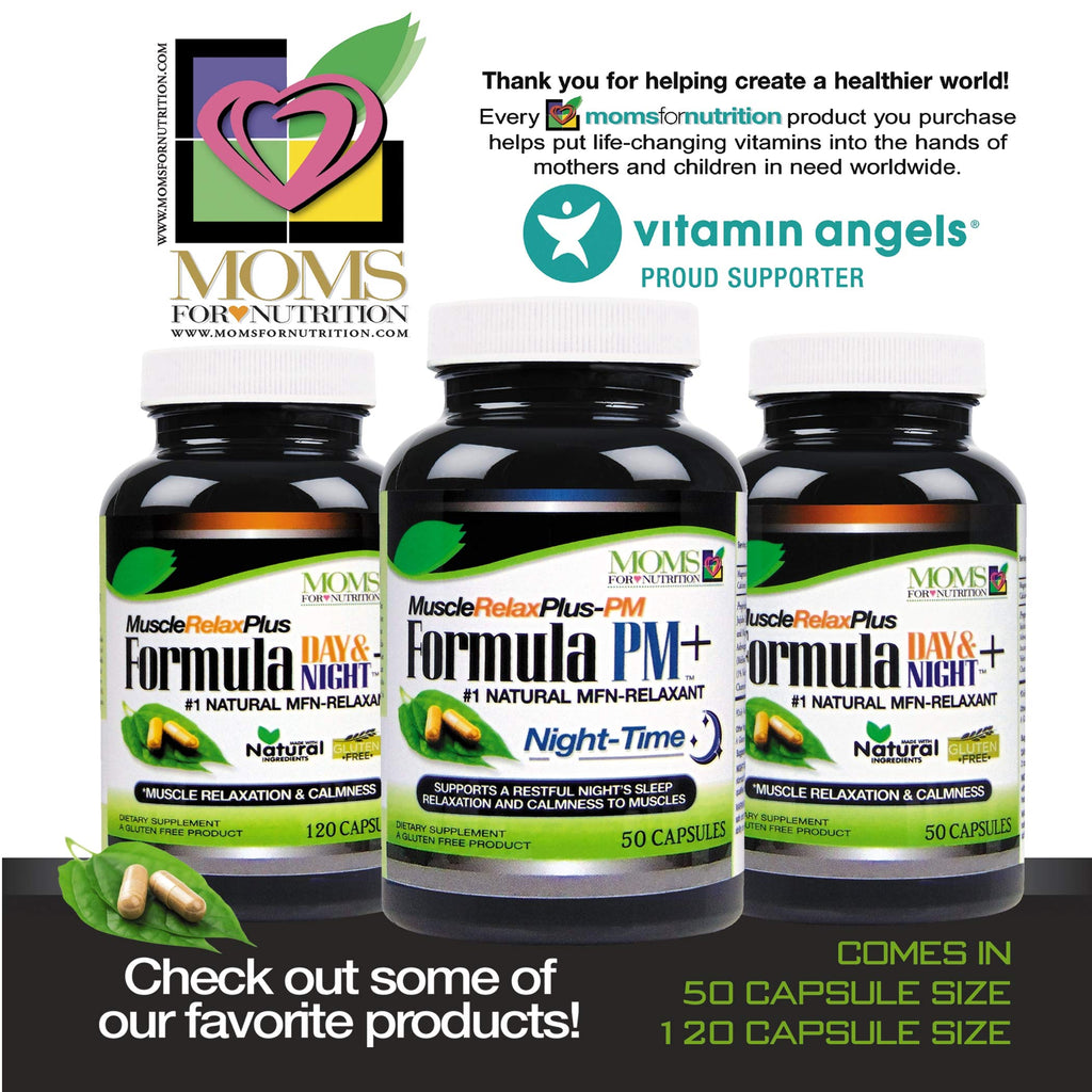 All Natural Muscle Relax Formula Plus - 50 Capsules - Daytime/Nighttime Natural Relaxant Moms For NutritionBuy Supplements Australia
