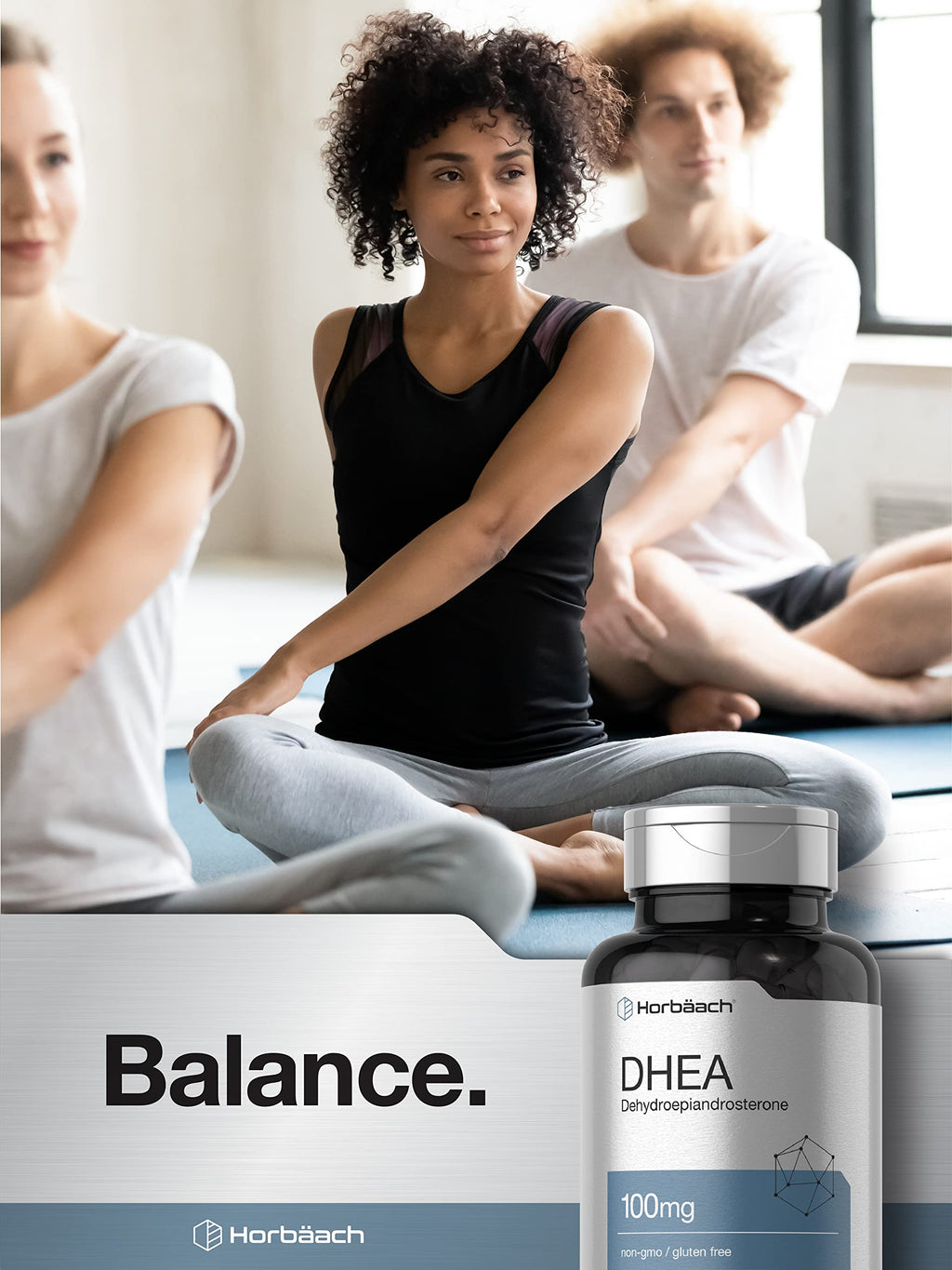 DHEA 100mg | 200 Capsules | Non-GMO, Gluten Free Supplement | by Horbaach HorbäachBuy Supplements Australia