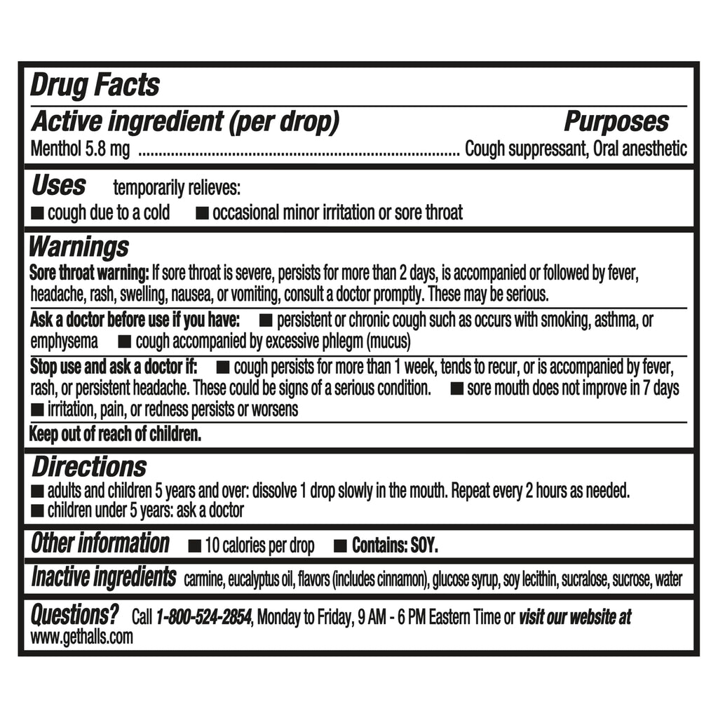 Halls Cough and Throat Relief Cherry Cough Drops, Bulk Pack, 250 Drops HALLS buy supplements Au