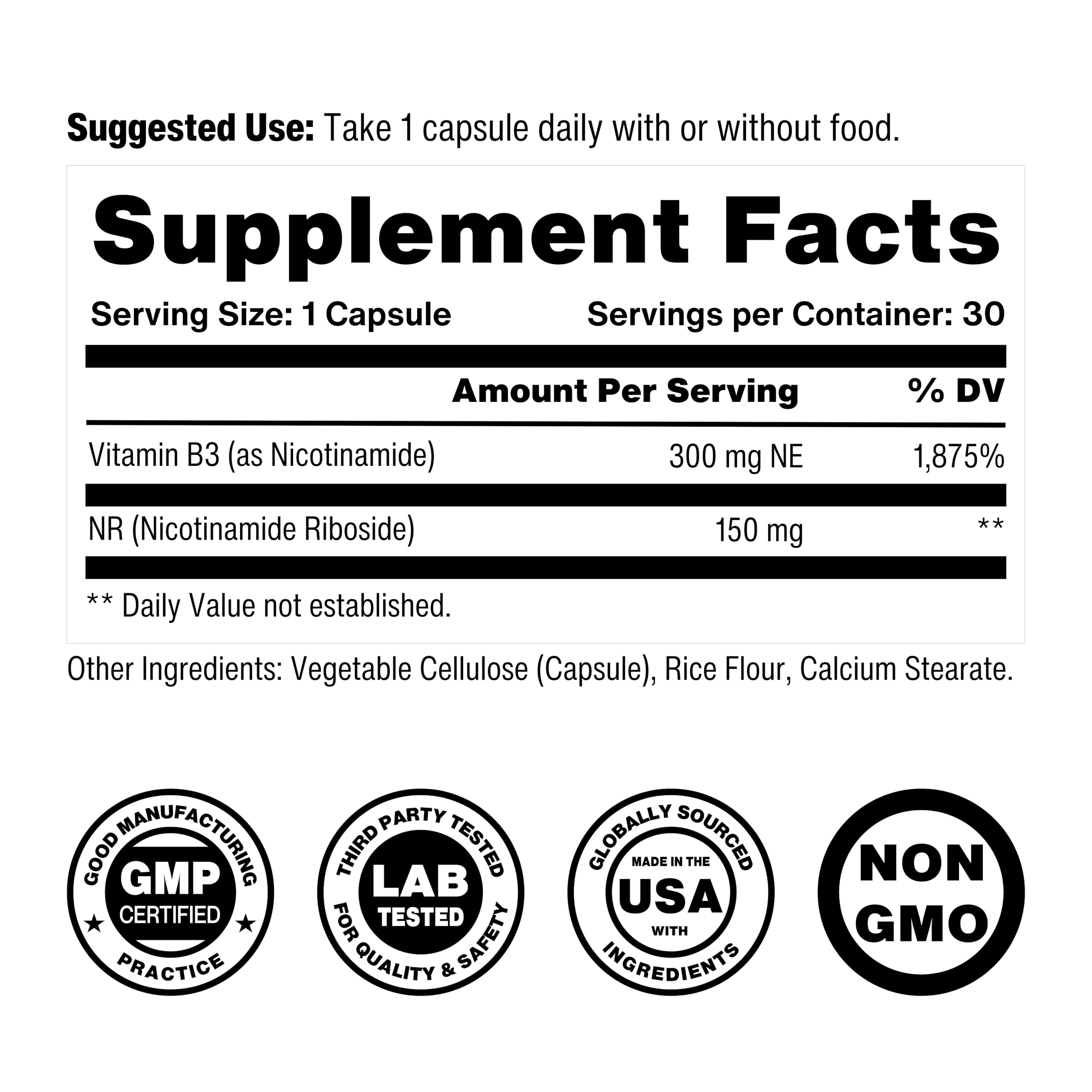 Celly NAD Booster | Longevity Supplement for Healthy Aging with NR (Nicotinamide Riboside) and Nicotinamide | Promotes Cell Function & Vitality | Non-GMO & 3rd Party Tested CellyBuy Supplements Australia
