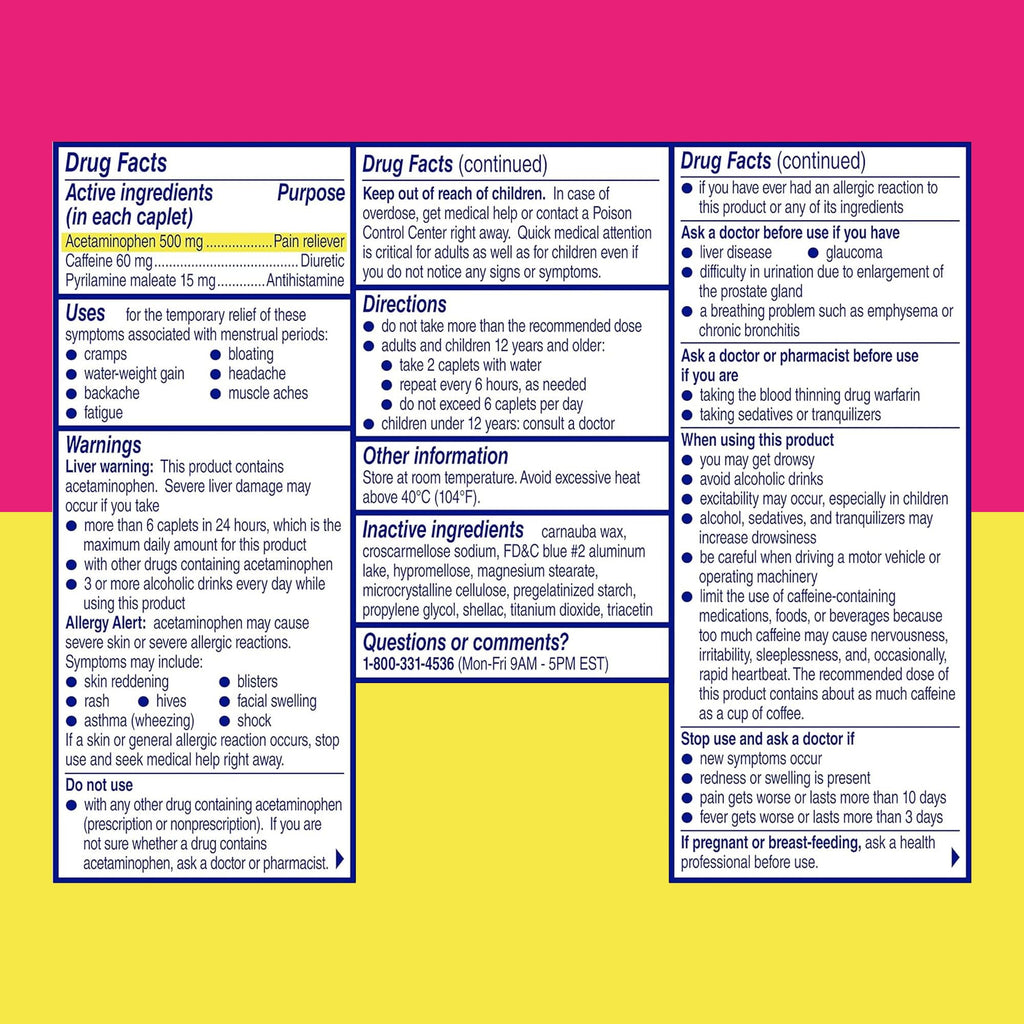 Midol Complete Menstrual Pain Relief Caplets, 40 Count - Provides Cramp, Headache, and Bloating Relief MidolBuy Supplements Australia