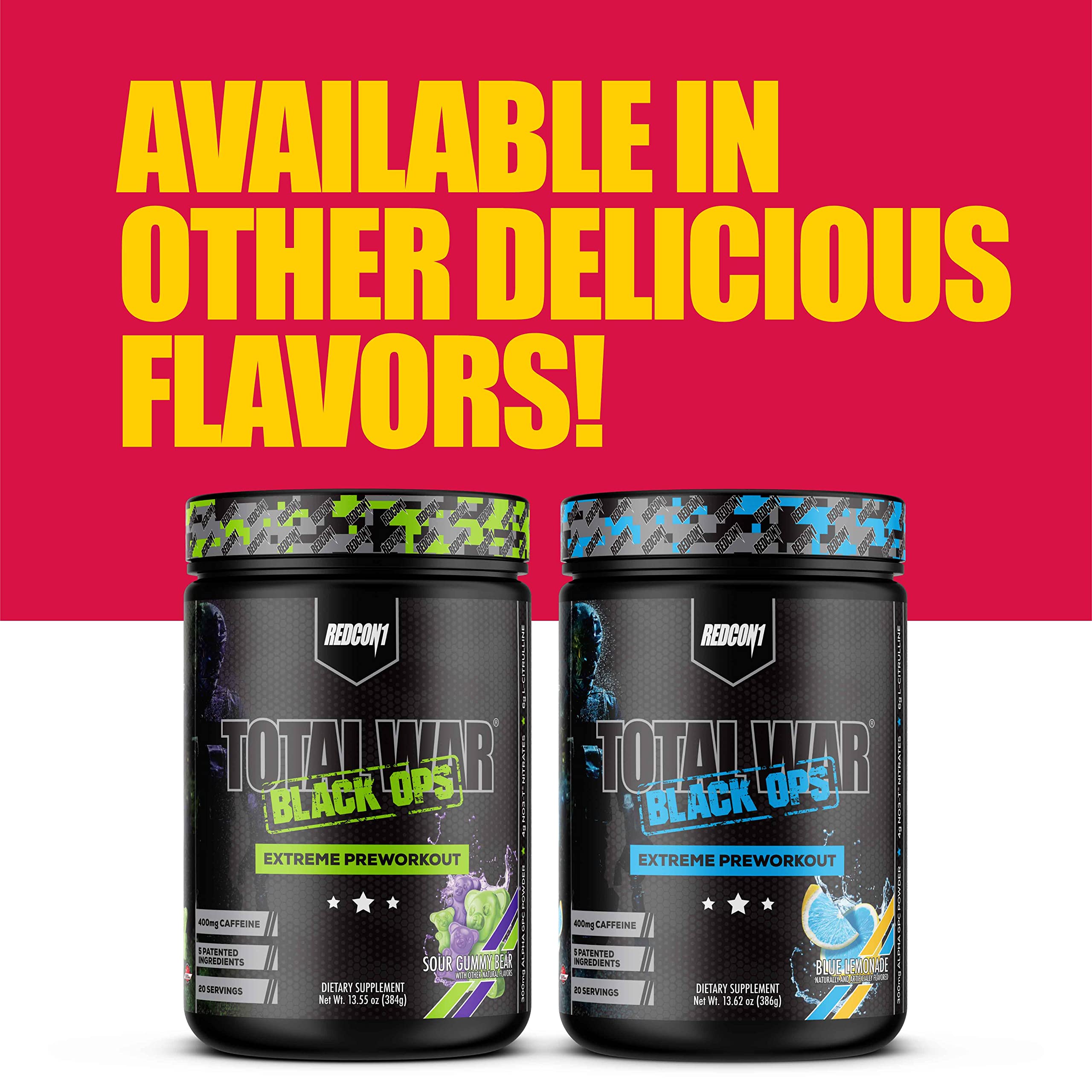 REDCON1 Total War Black Ops Extreme Preworkout Powder, Tigers Blood, High Stimulant REDCON1Buy Supplements Australia