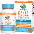 MaryRuth Organics Calcium with Vitamin D & Vitamin K2, 2 Month Supply, Calcium Supplement Supports Bone Health & Joint Support, with Vitamins D3 K2 Gummies, Vegan, Non-GMO, Gluten Free, 60 Count MARYRUTH'SBuy Supplements Australia