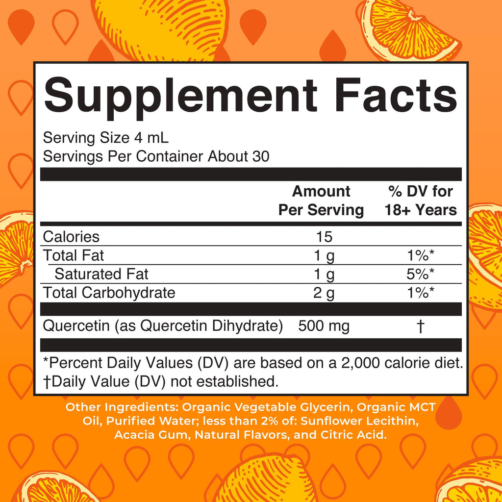 MaryRuth Organics Quercetin Liquid Drops | Sugar Free | 500mg for Adults 18 & Over | Cardiovascular Health for Adults | Bioflavonoid | Vegan | Non-GMO | Gluten Free | 4 Fl Oz MARYRUTH'SBuy Supplements Australia