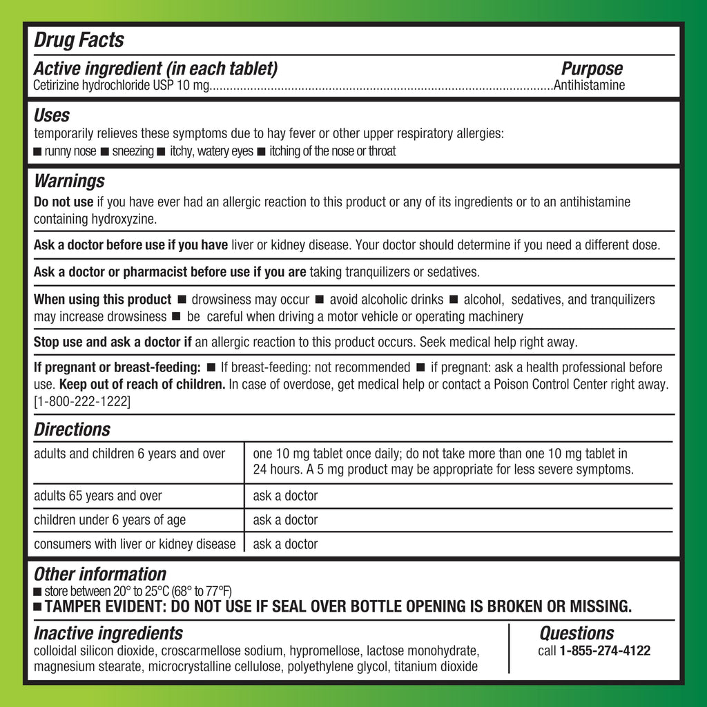 Amazon Basic Care All Day Allergy, Cetirizine Hydrochloride Tablets, 10 mg, 24-Hour Relief for Sneezing, Runny Nose, Itchy Eyes & Throat, Indoor & Outdoor Allergy Relief, 30 Count Amazon Basic Care buy supplements Au