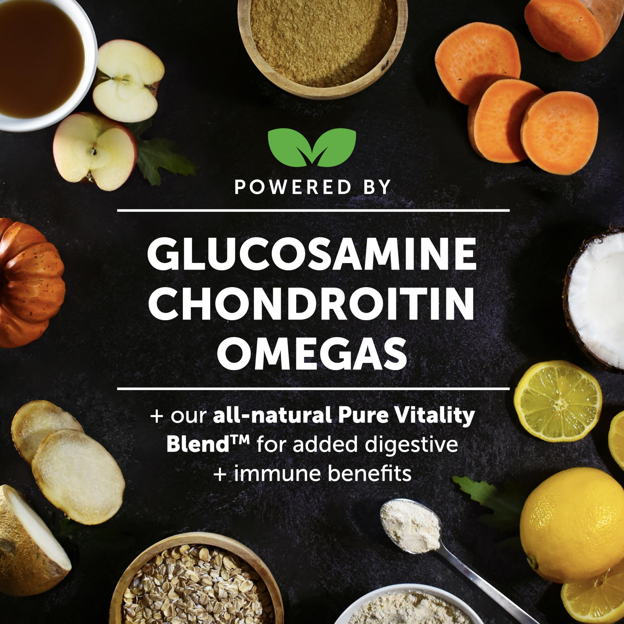 Hemp Hip & Joint Supplement for Dogs - Hemp Oil & Powder - Glucosamine Chondroitin for Dogs, Turmeric, MSM, Green-Lipped Mussel, Supports Mobility, May Reduce Discomfort (Bacon) Pet HonestyBuy Supplements Australia