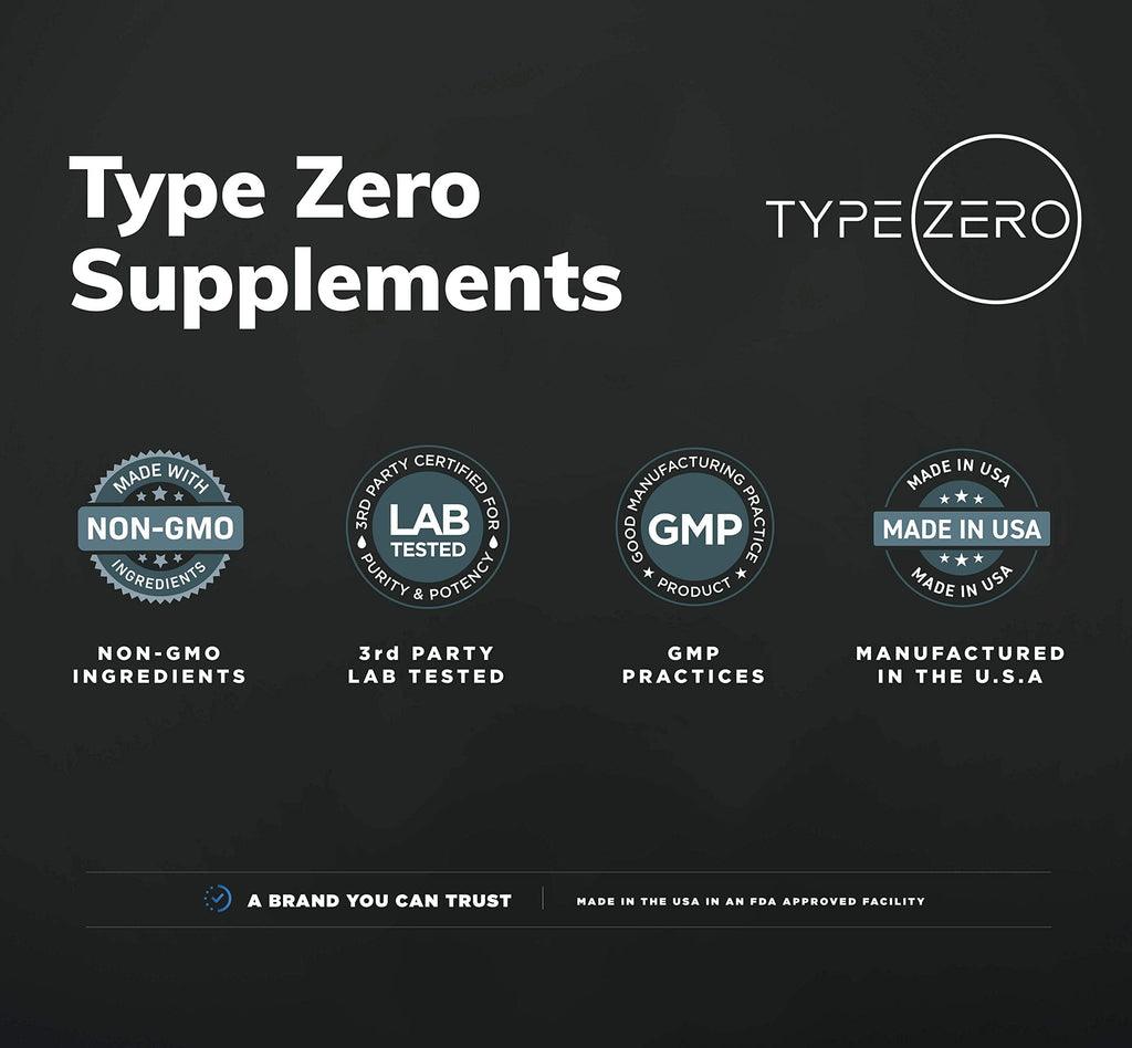 Type Zero Ultra Clean Alpha GPC Choline Supplement (600mg | 90 Capsules) Soy Free, Non-GMO Nootropics Alpha GPC 600mg / 300mg; Alpha-GPC Brain Memory and Focus Supplements Type ZeroBuy Supplements Australia