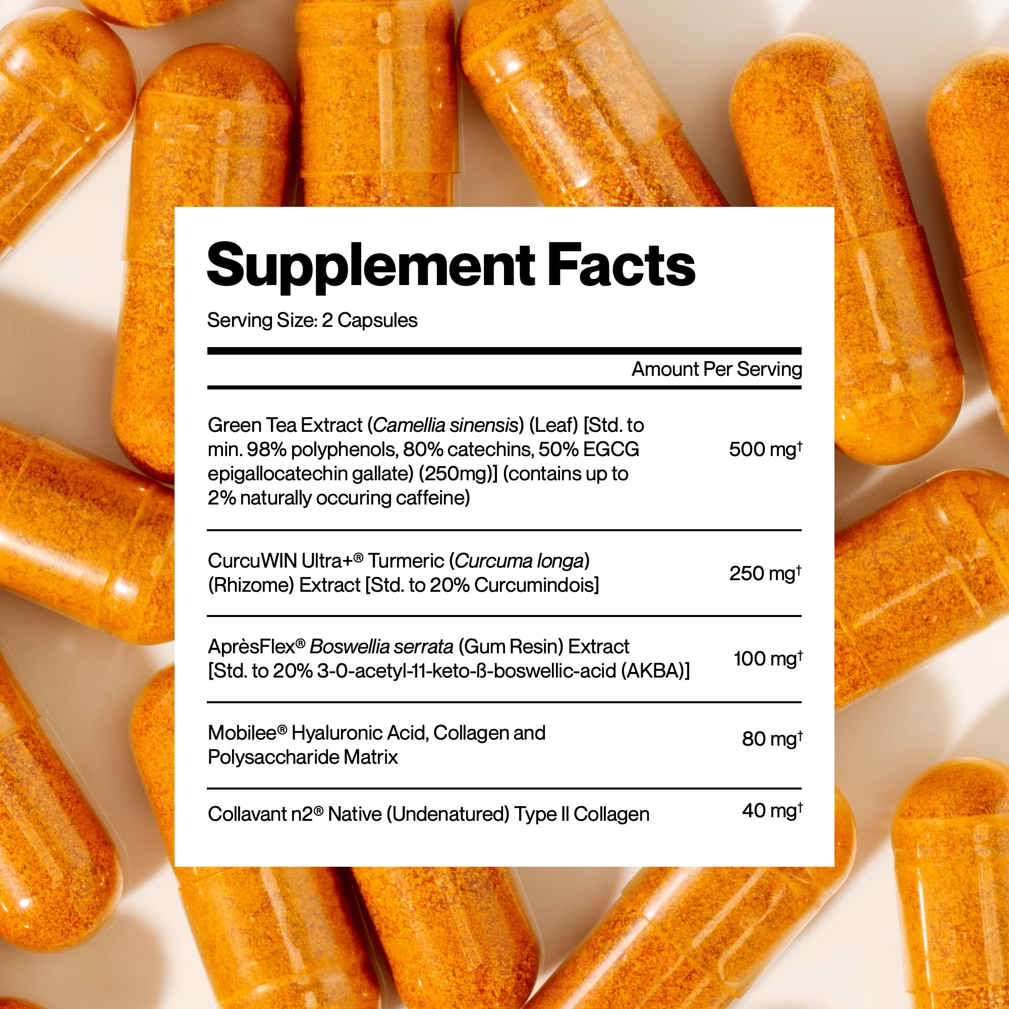 PUREFUNCTION Collagen Repair Joint Support Supplement - Boswellia, Turmeric, Hyaluronic Acid, EGCG, and Undenatured Collagen for Joint Maintenance and Repair - 60 Capsules PUREFUNCTIONBuy Supplements Australia