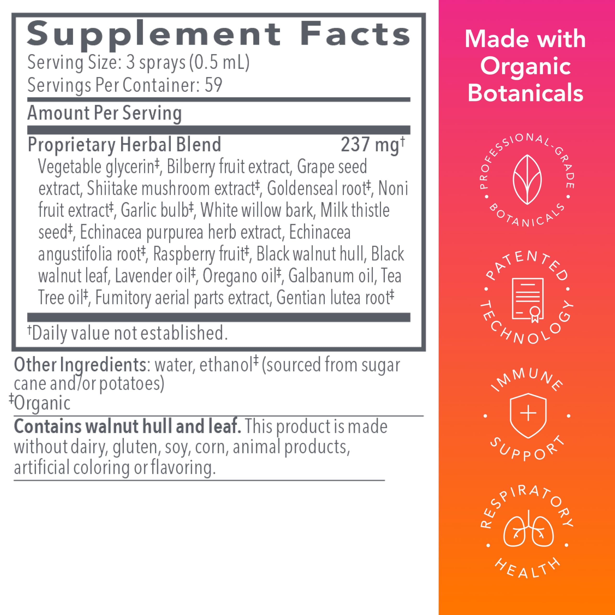 Biocidin Throat Spray - Throat Numbing Spray for Immune Support with Biocidin Blend - Clinically Researched, Fast-Acting for Seasonal Aid or Travel - Support Upper Respiratory Tract (1 fl oz) Bio-Botanical ResearchBuy Supplements Australia