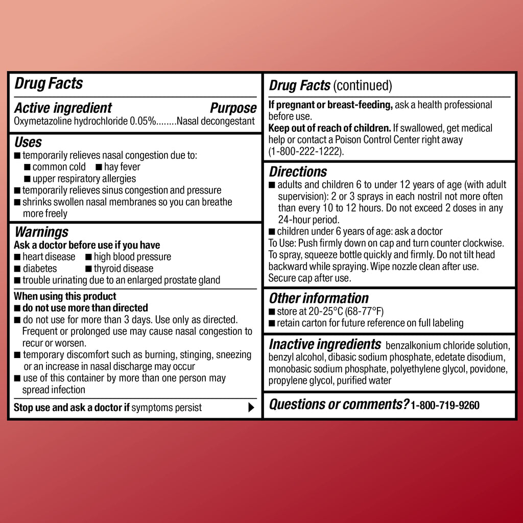 Amazon Basic Care Maximum Strength 12 Hour Nasal Spray, Oxymetazoline HCl Solution, Sinus Pressure Relief, Cold and Allergy Medicine, Decongestant, 1 fl oz (Pack of 1) Amazon Basic Care buy supplements Au