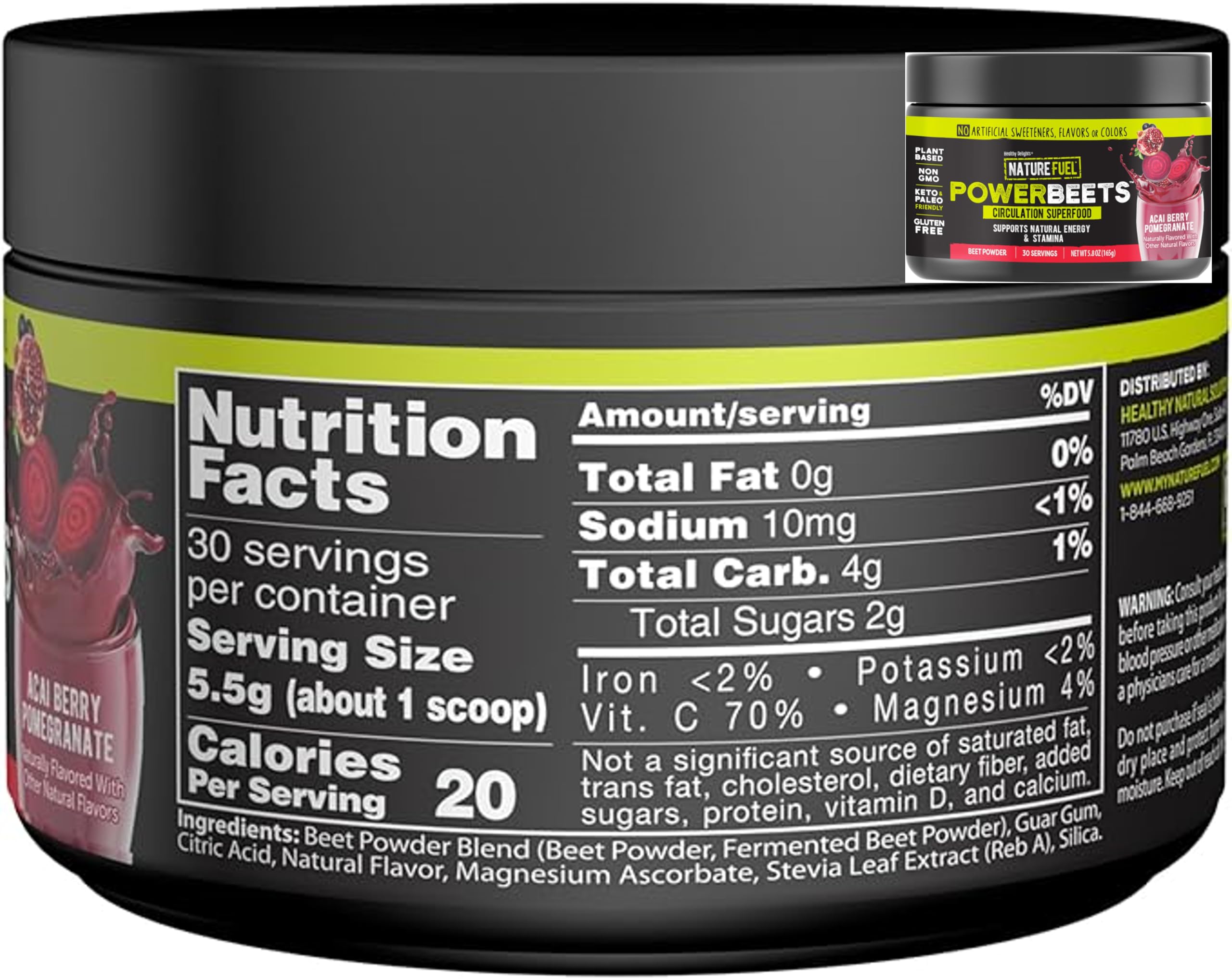 Amazing Grass Greens Blend Superfood: Super Greens Powder Smoothie Mix for Boost Energy, 30 Servings & Nature Fuel Power Beets Powder, Beet Root Powder, Support Natural Energy, 30 Servings Amazing GrassBuy Supplements Australia