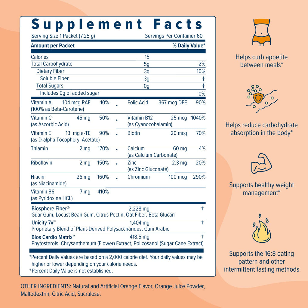 UNICITY BALANCE ORANGE - Stay Full Longer by Slowing Carbohydrate Absorption UnicityBuy Supplements Australia