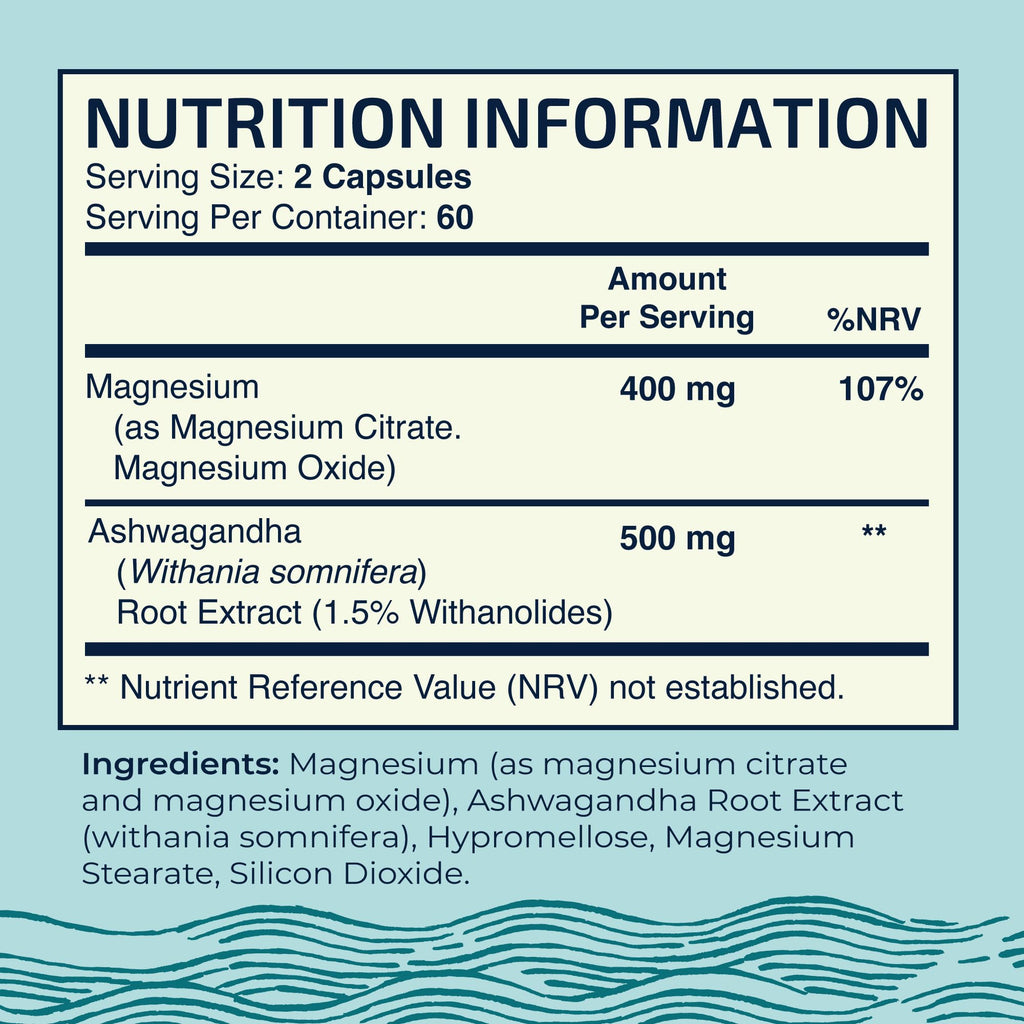 Magnesium Ashwagandha | Calming Magnesium Supplement for Adults | Relax, Rest Nobi NutritionBuy Supplements Australia