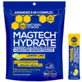 NATURAL STACKS Magtech Magnesium Hydrate + Creatine - Sugar Free Electrolyte Drink - Magtein Magnesium L-Threonate, Glycinate & Taurate - Supports Hydration & Cellular Energy - 14 Hydration Packets NATURAL STACKSBuy Supplements Australia