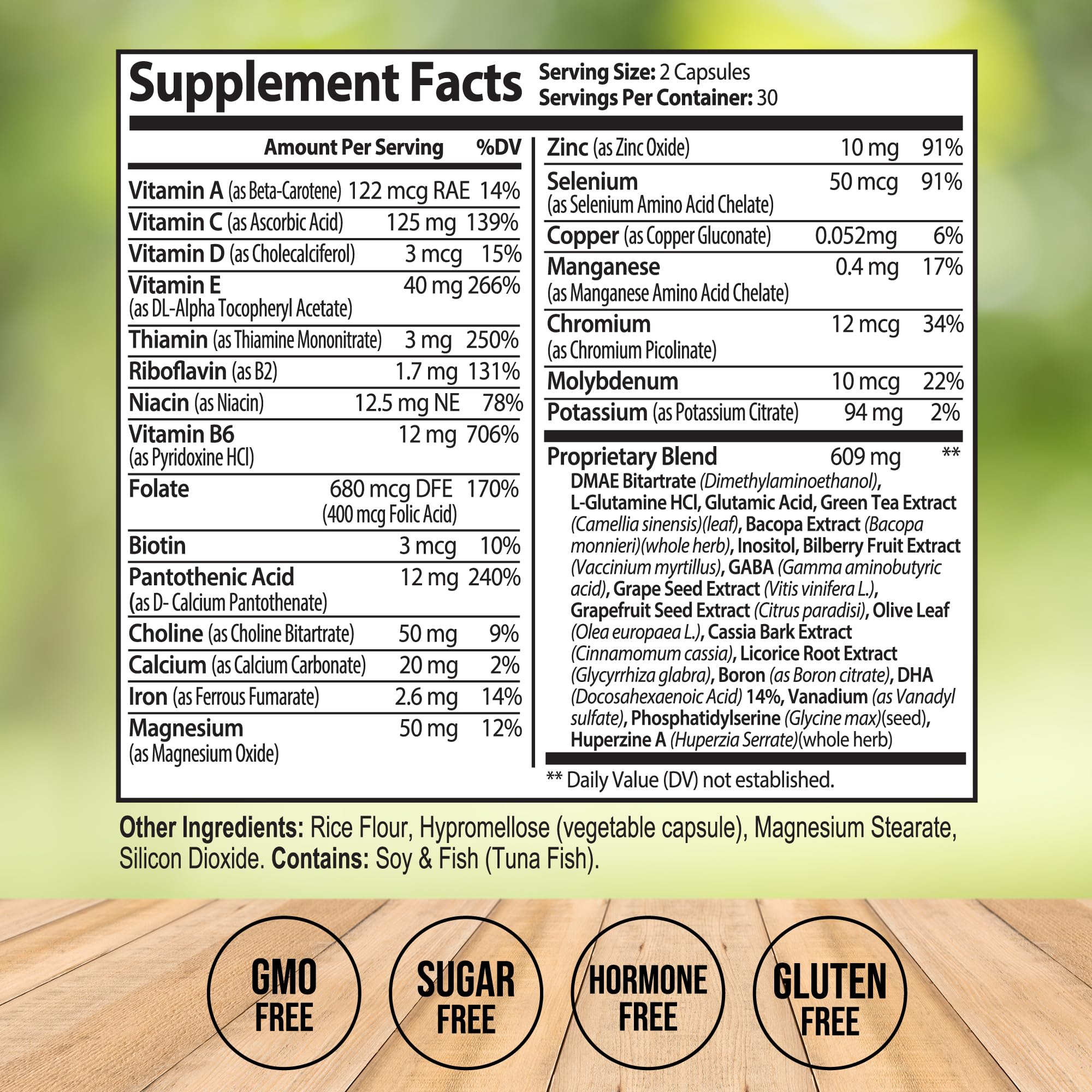 Neuro Plus Brain Supplement - Nootropic for Memory, Focus & Clarity - Neuro Brain and Focus Supplement with Bacopa Monnieri & DHA - Cognitive Support Formula - 60 Capsules Vitalize LifeBuy Supplements Australia