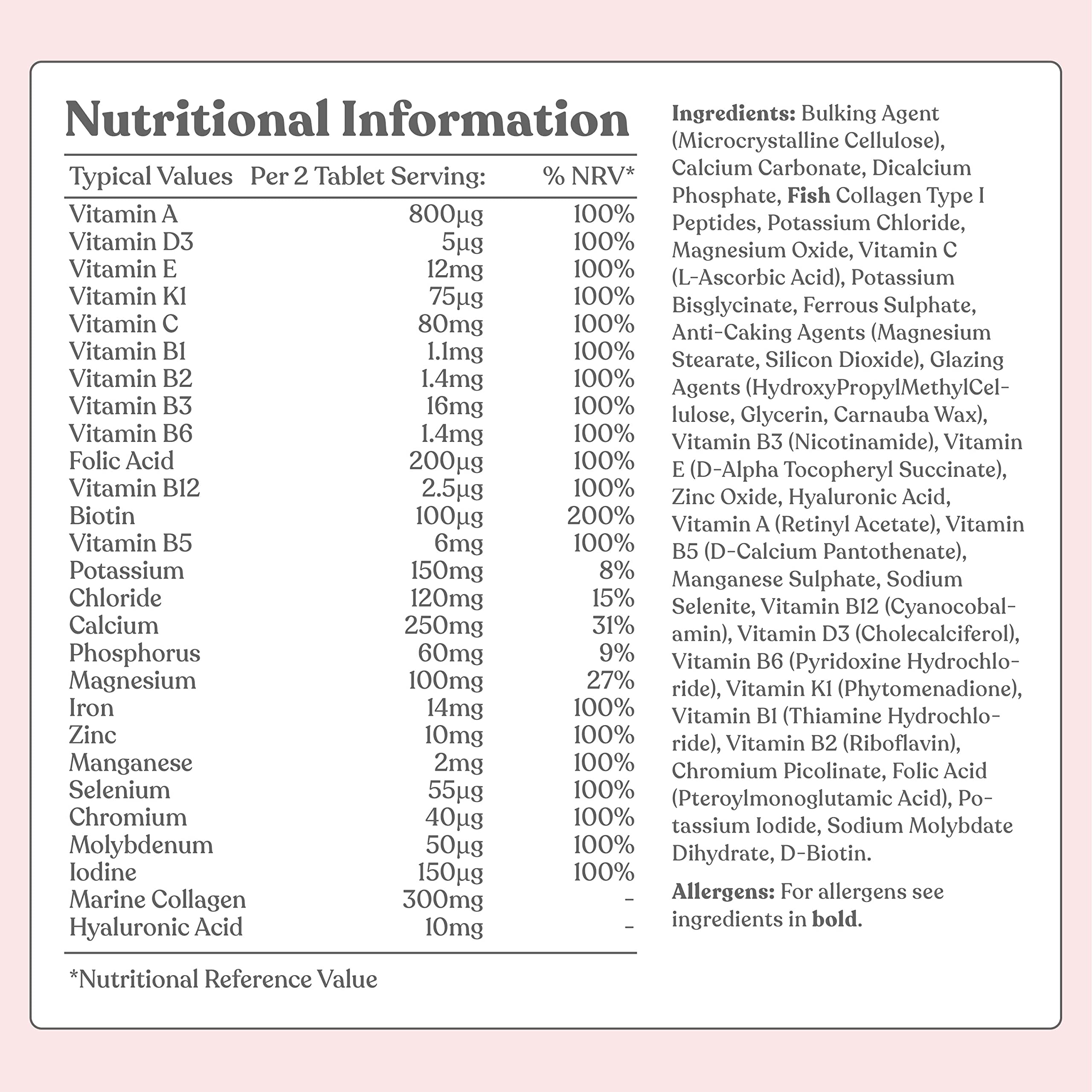 Women's Multivitamins and Minerals with Collagen & Hyaluronic Acid - 27 Essential Free SoulBuy Supplements Australia