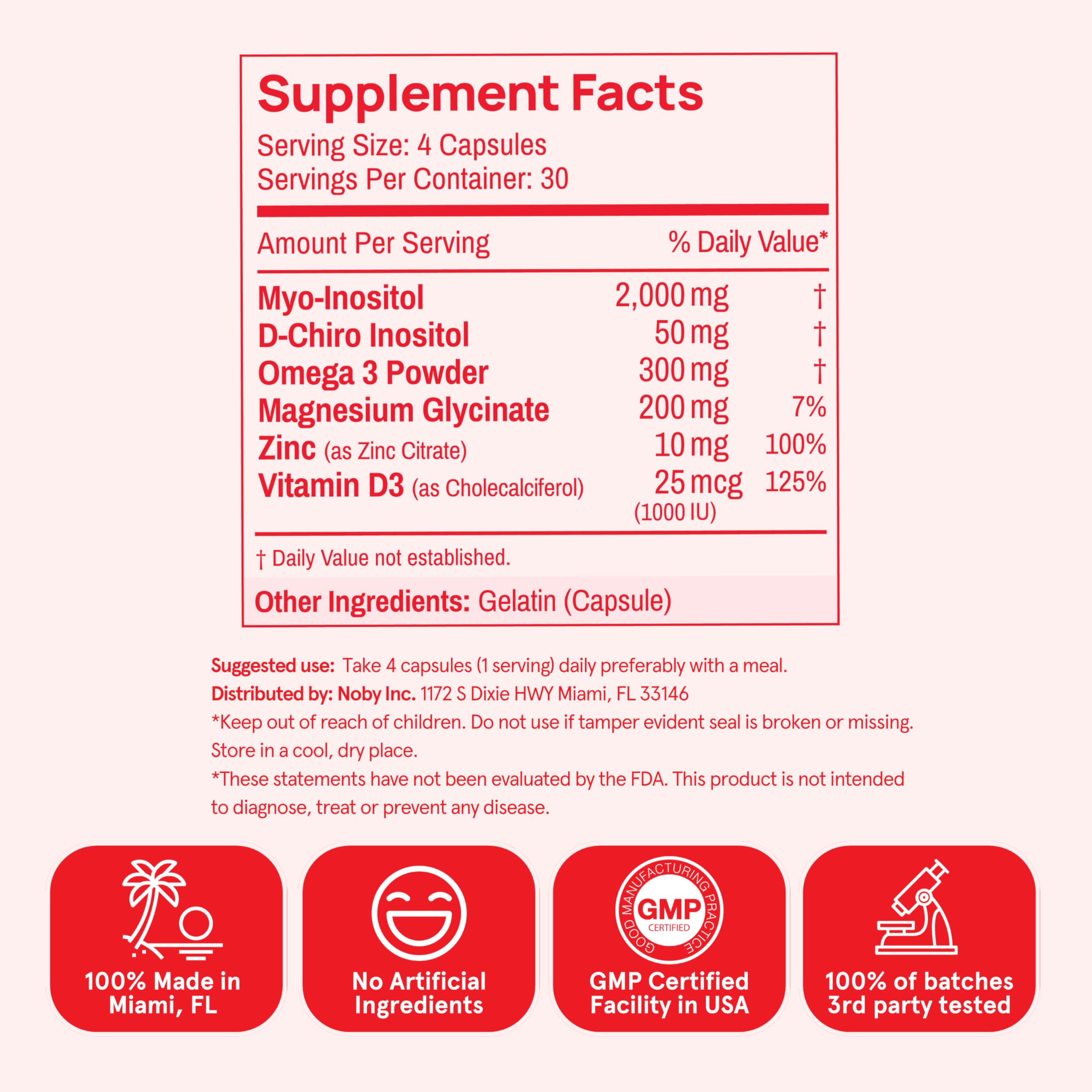 Peach Perfect Inositol Multivitamin – Myo-Inositol & D-Chiro 40:1 Blend, Omega-3, Vitamin D3, Magnesium, Zinc – Supports Women’s Health, Mood, Energy, Supplement – 30 SVG Peach PerfectBuy Supplements Australia