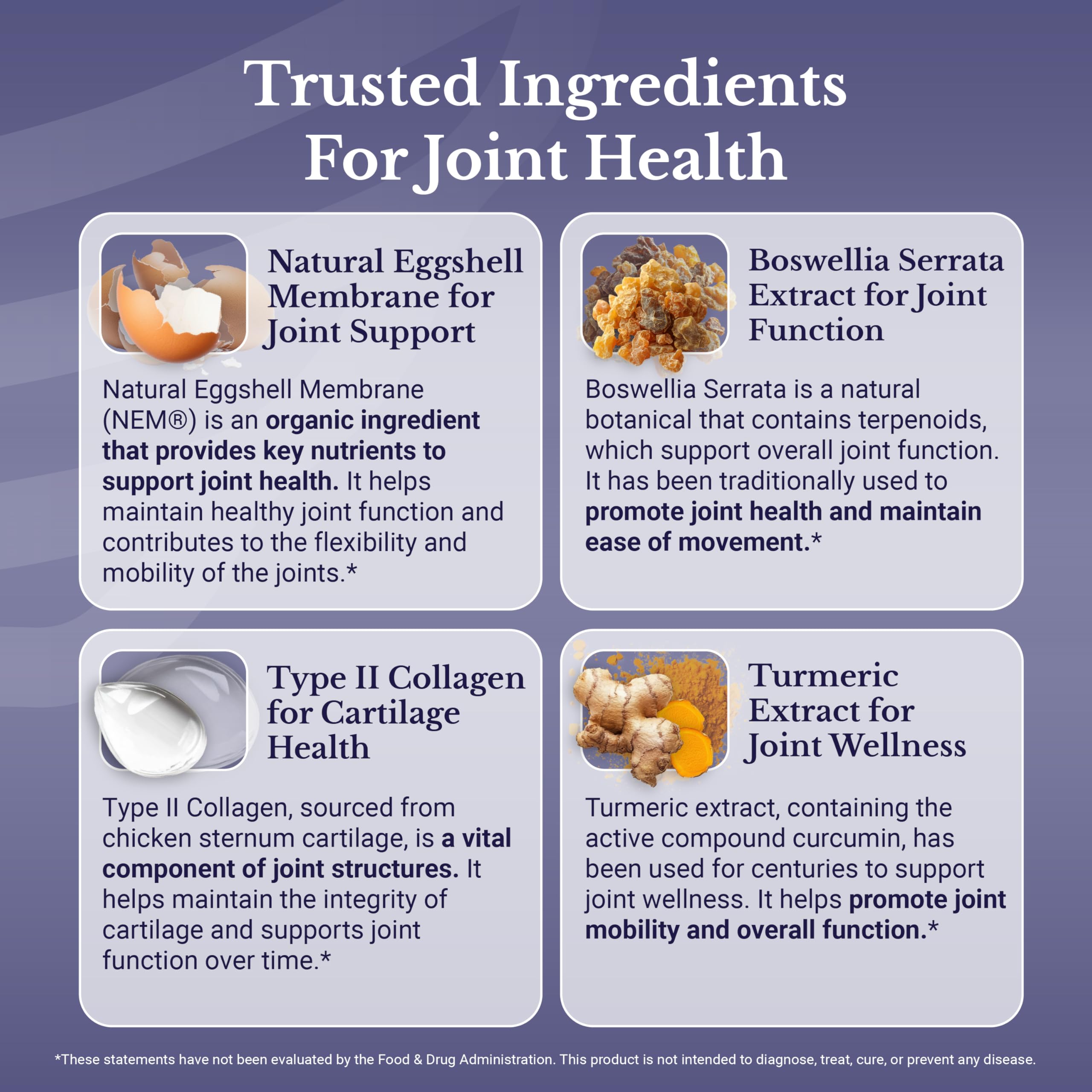 NATION HEALTH MD Joint Complex - Joint & Cartilage Health - Joint Support Supplement with Calcium, NEM Eggshell Membrane, Boswellia Serrata - Knee Supplements for Men & Women, 60 Capsules NATION HEALTH MDBuy Supplements Australia