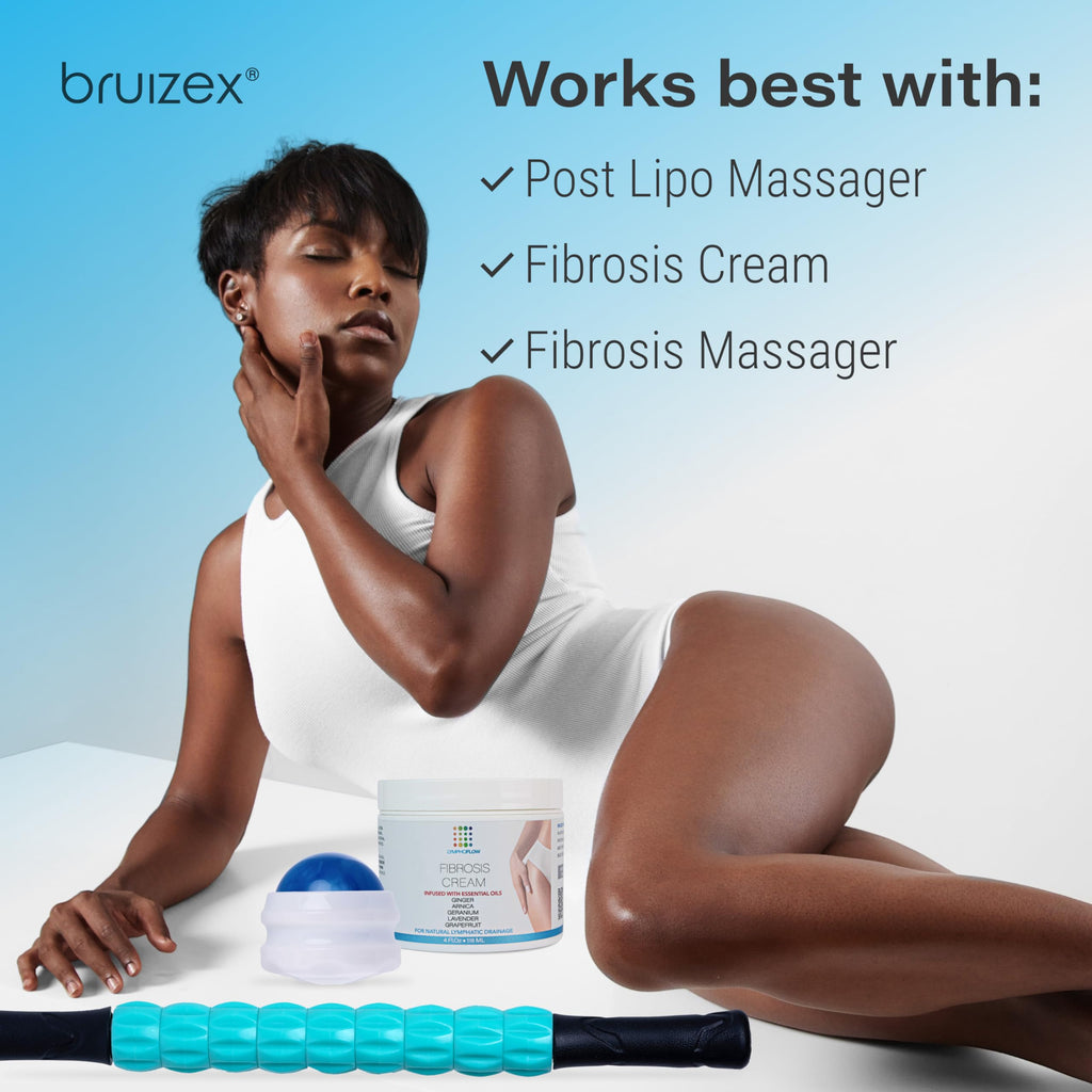 Bruizex Lymphatic Drainage Massage Oil with Arnica Oil & Coconut for Post Surgery Recovery & Lymphatic Drainage Massager, Liposuction, 360 Lipo, BBL, Tummy Tuck Procedure, Moisturizing Formula, 8.5 Oz Bruizex buy supplements Au