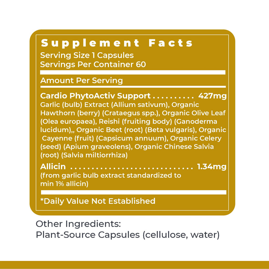 Premier Research Labs Premier BP Complex - Heart Health Supplements, BP Formula, Garlic Allicin Supplement, Natural Herbal BP Support Pills with Reishi & Cayenne Pepper - 60 Vegetarian Capsules Premier Research LabsBuy Supplements Australia